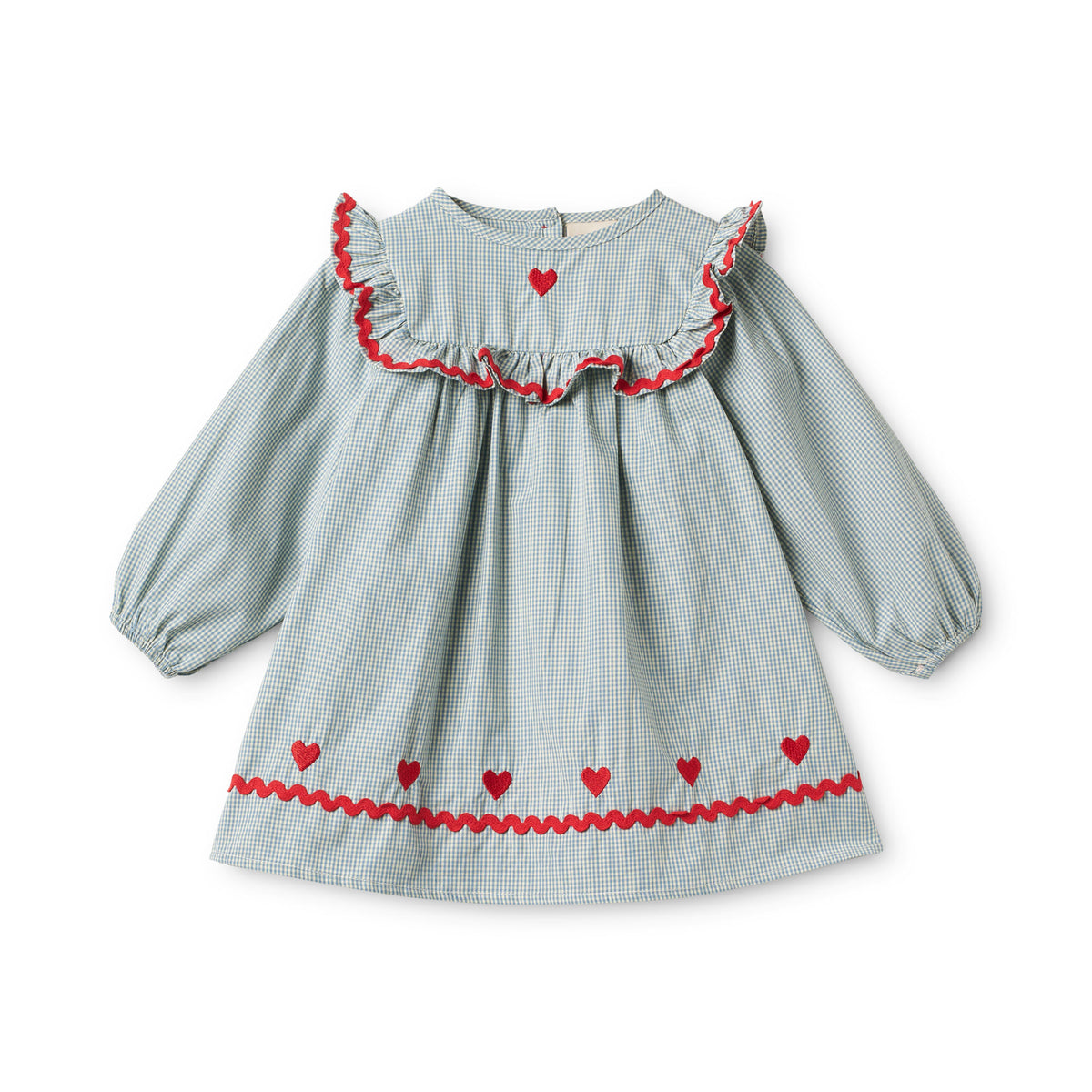 Flöss-Girl Ellis Dress Light Blue Gingham
