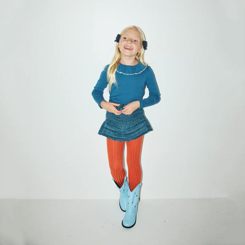 Misha & Puff-Skating Pond Skirt Blue Smoke