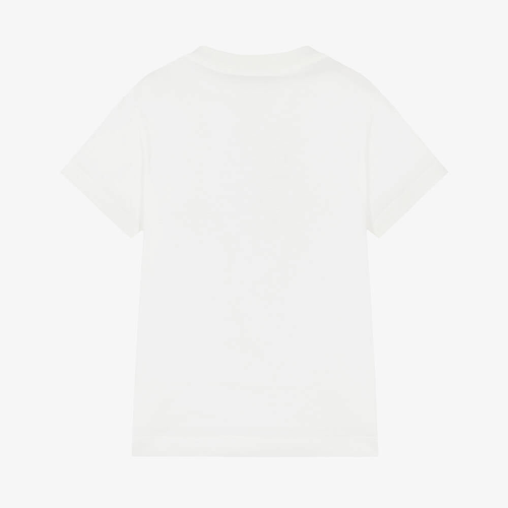 Fendi-Boy SS Tee With Multigraphic Bear Print