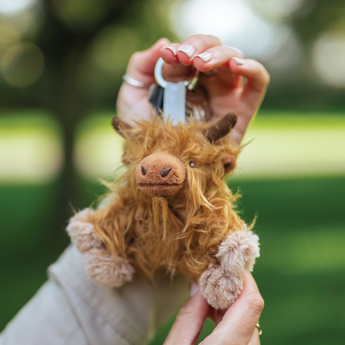 Wrendale Designs-Highland Cow Plush Keyring
