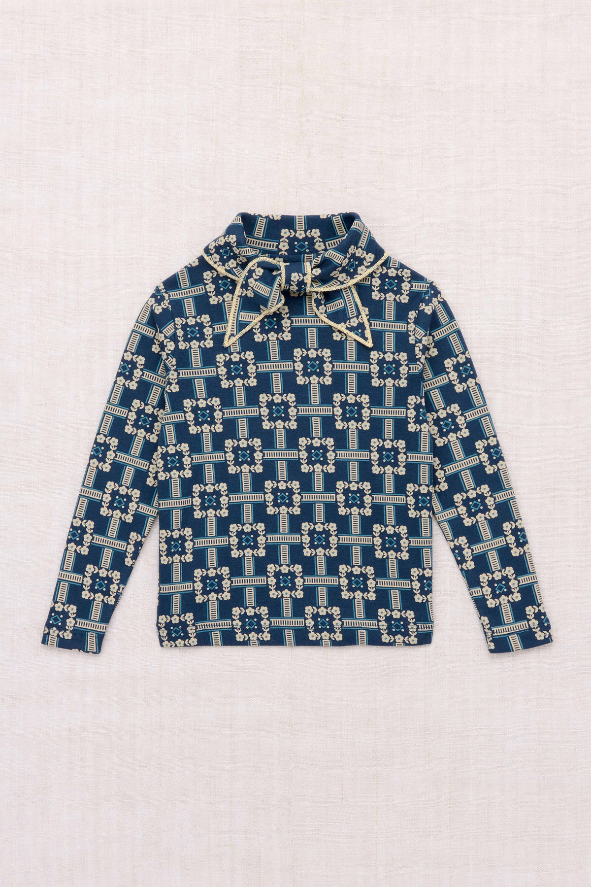 Misha & Puff-Scout Top Moonlight Railroad Floral