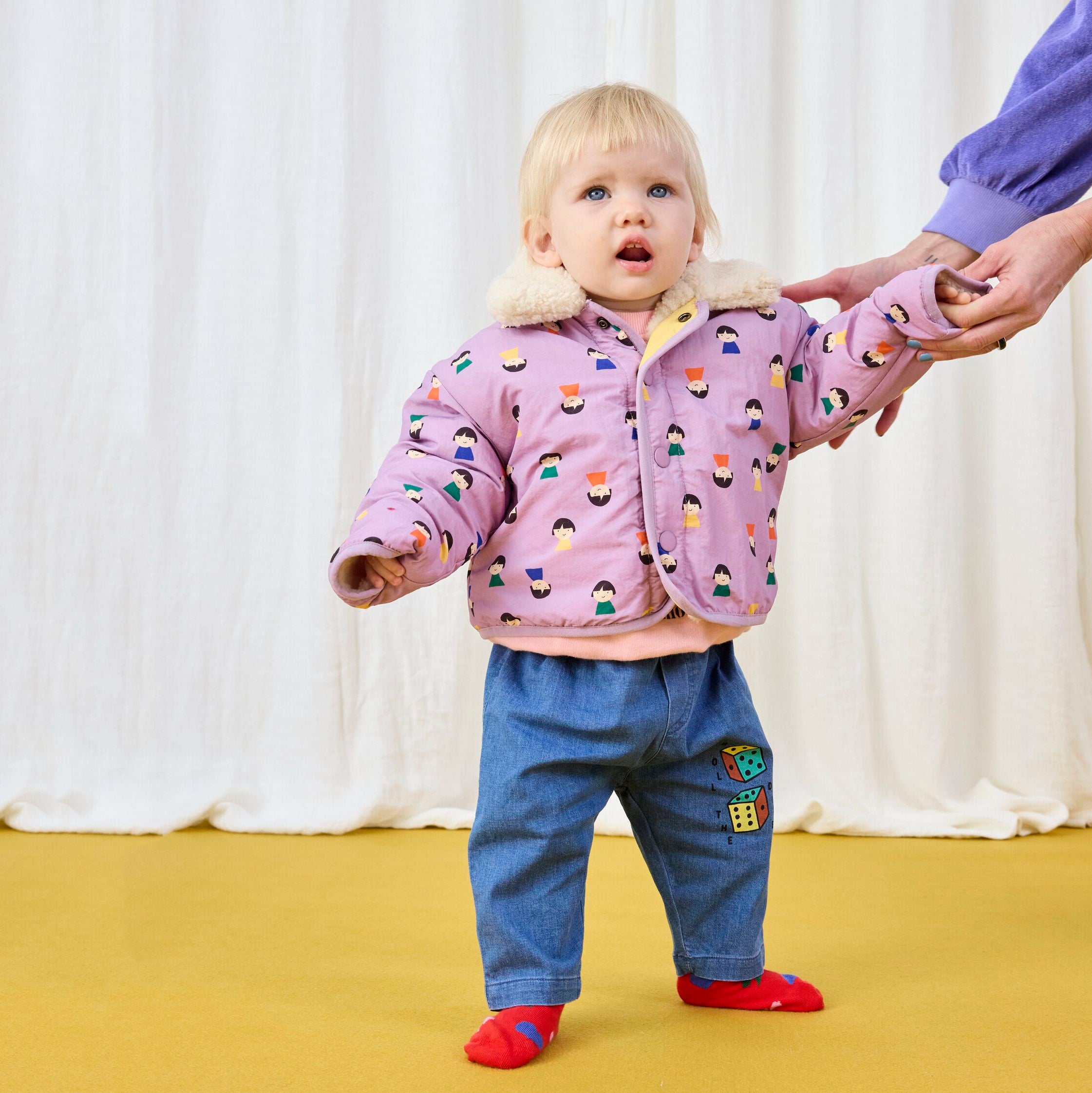 Bobo Choses-Baby Roll The Dice Light Denim Pants