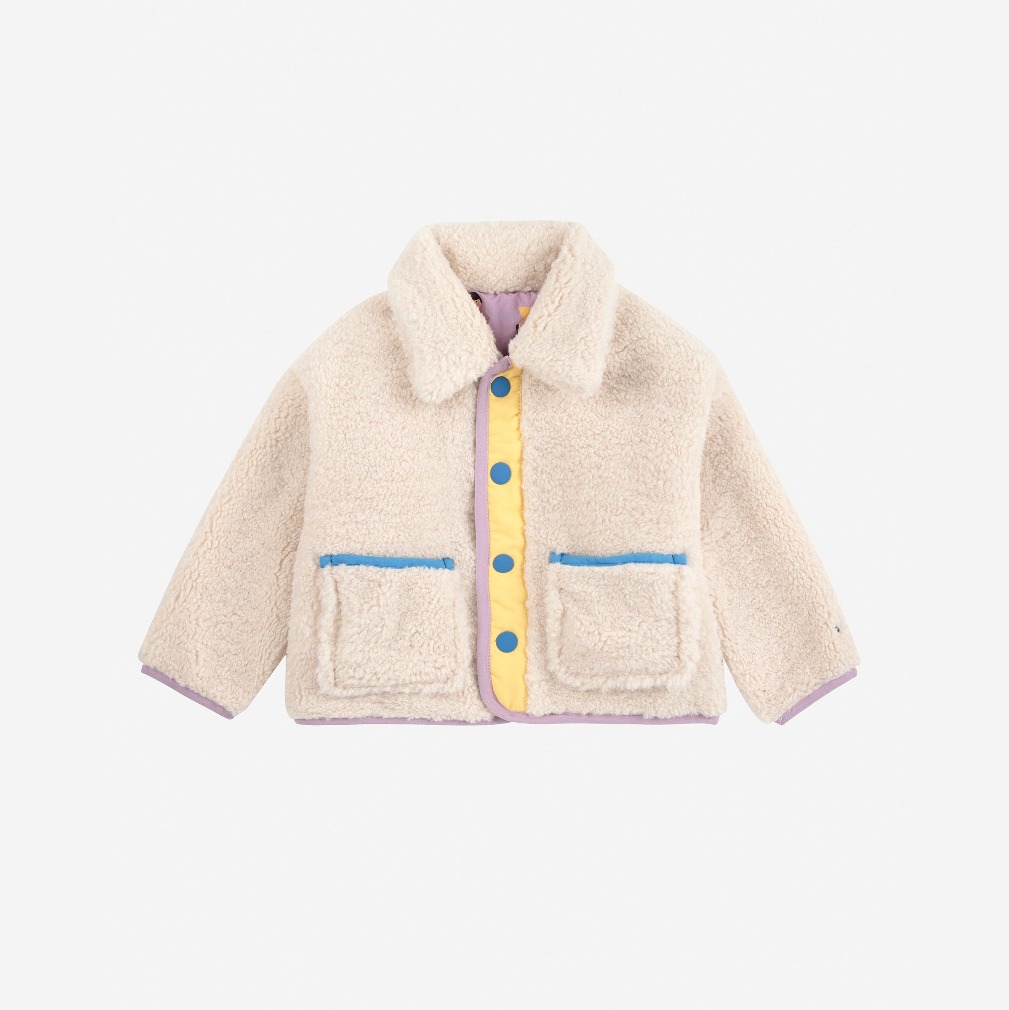 Bobo Choses-Baby Game Pawns All Over Reversible Sheepskin Jacket