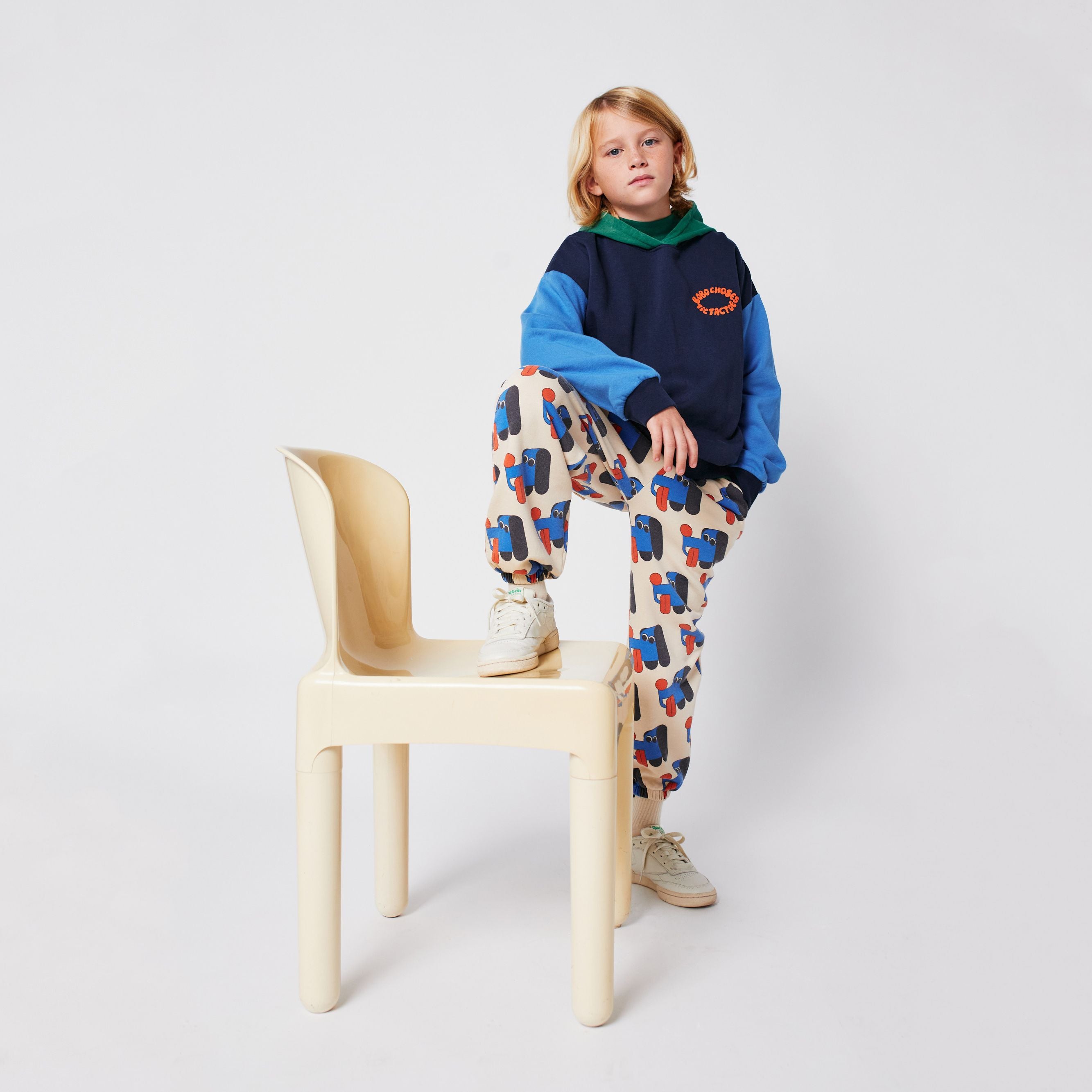 Bobo Choses-Tic Tac Toe Color Block Hoodie