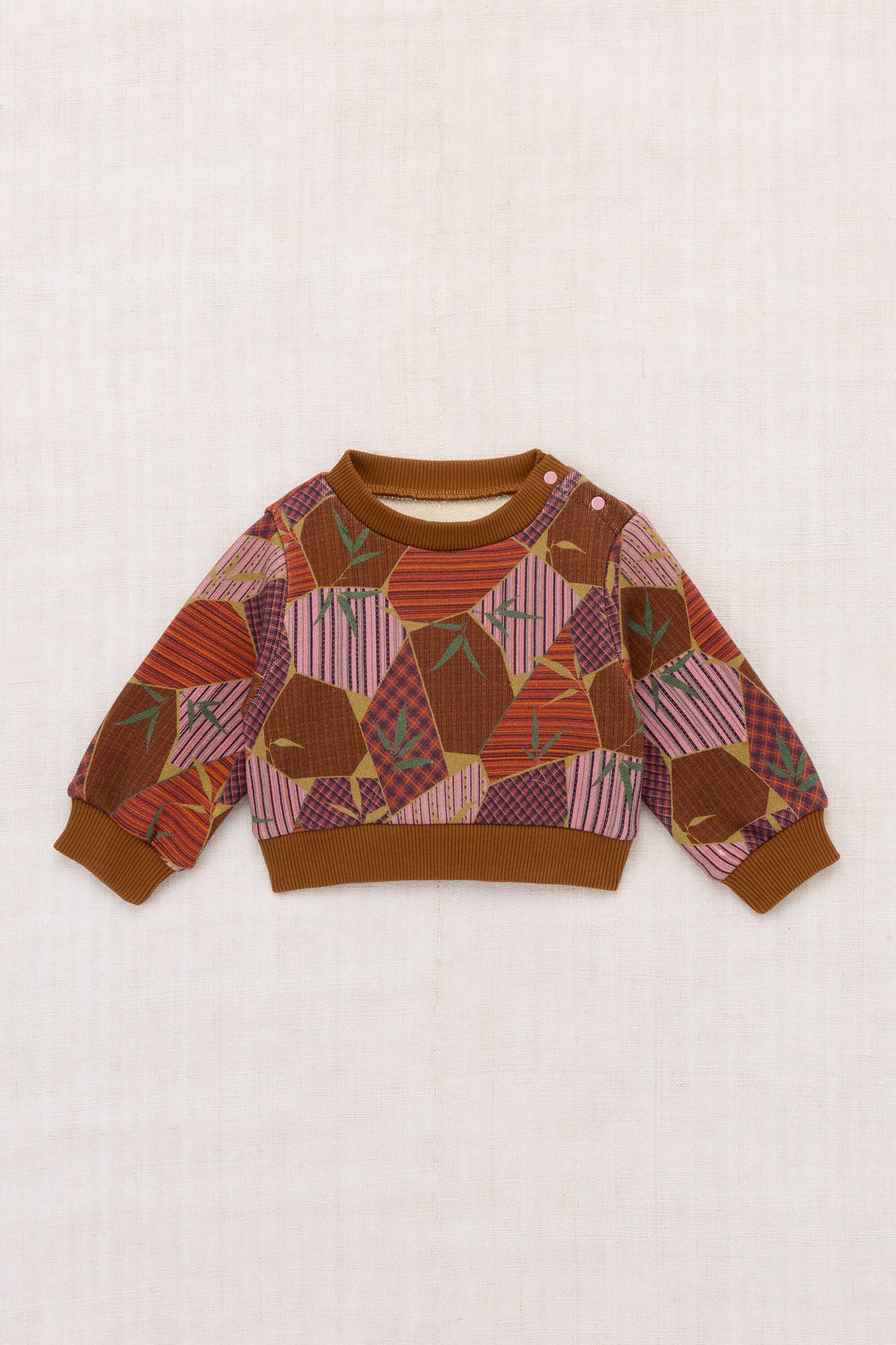 Misha & Puff-Baby Crewneck Sweatshirt Antique Rose Kyoto