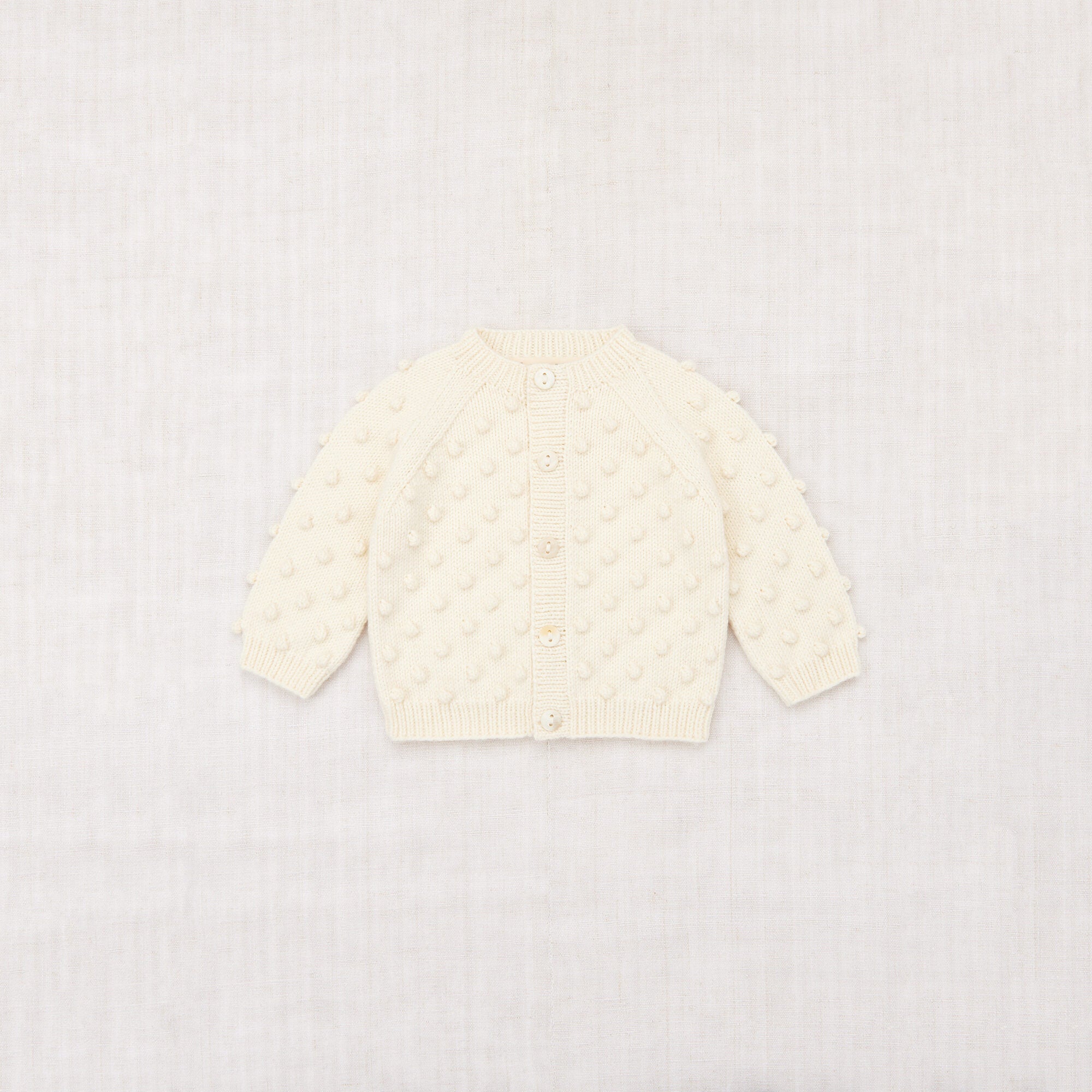 Misha & Puff-Baby Popcorn Cardigan Sugar