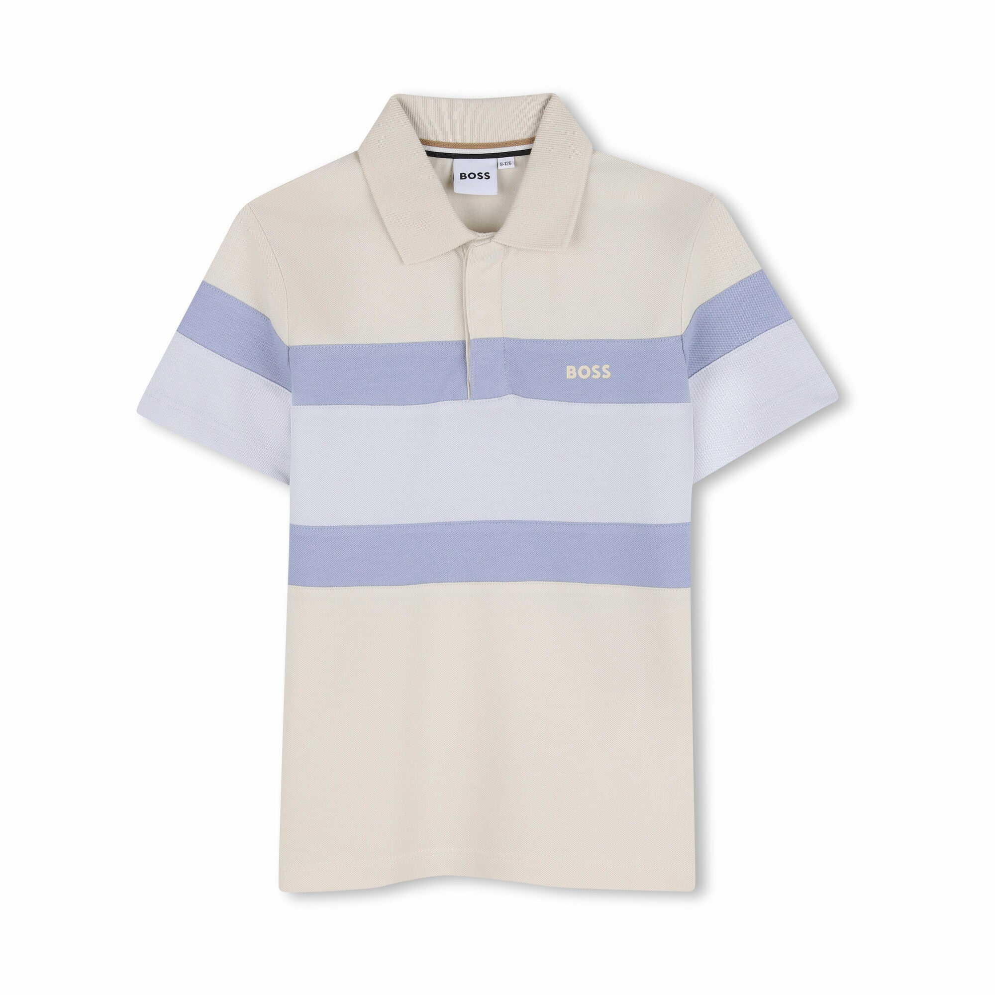 Boss-Polo Shirt And Bermuda Shorts In Cotton-Elastane Piqu Sand