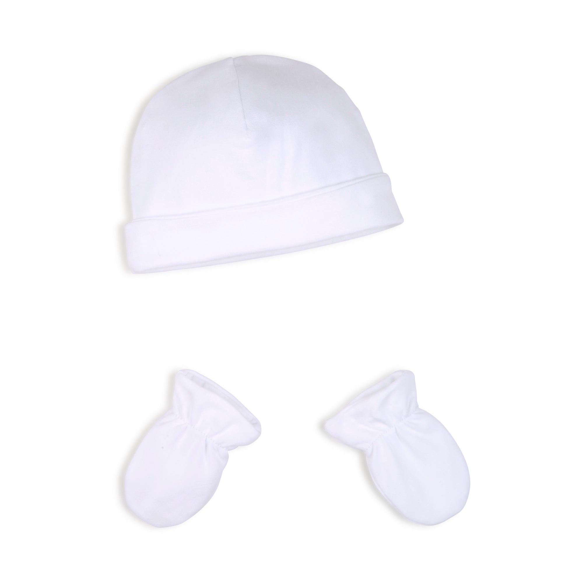 Boss-Footie Body Suit And Hat In Gift Box White