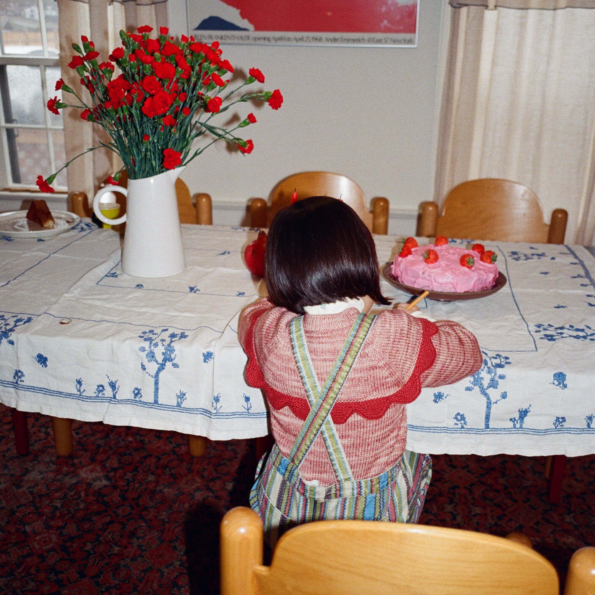 Misha & Puff-Scallop Yoke Cardigan Prairie Rose