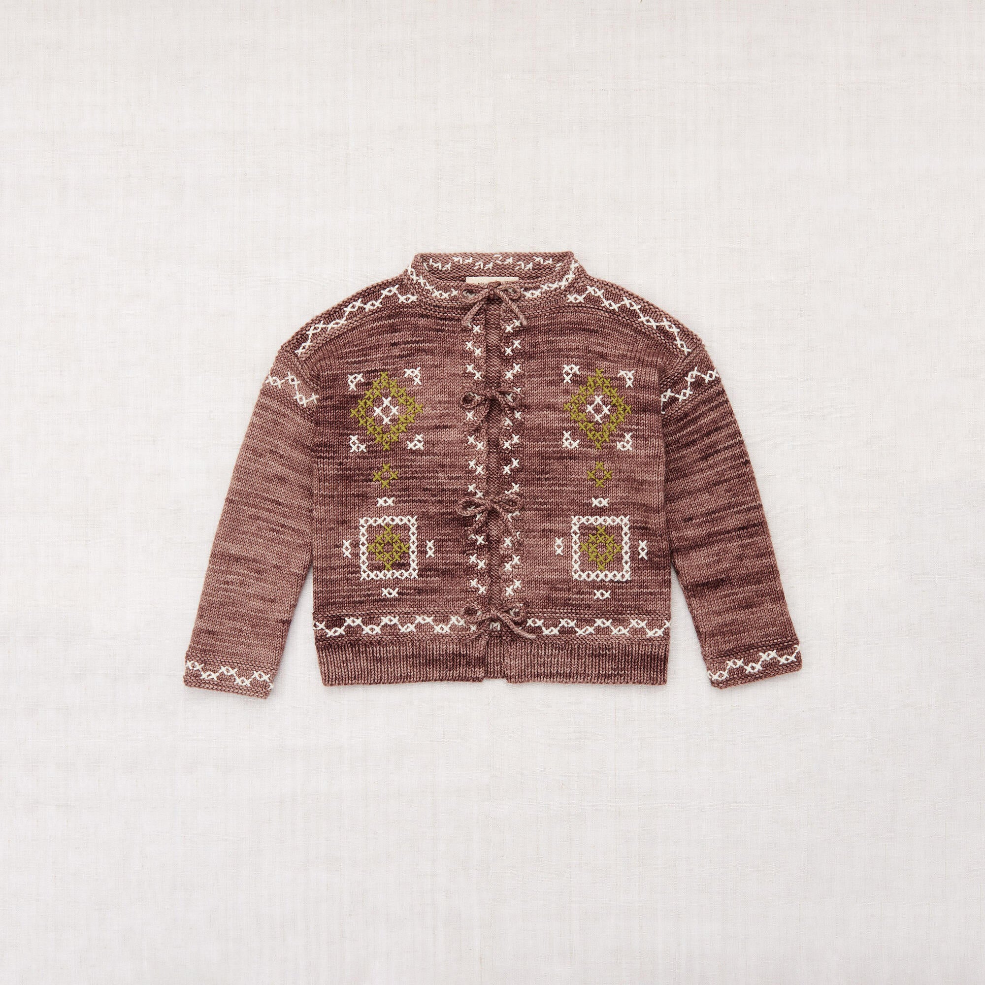 Misha & Puff-Cross Stitch Bjorn Cardigan Affogato