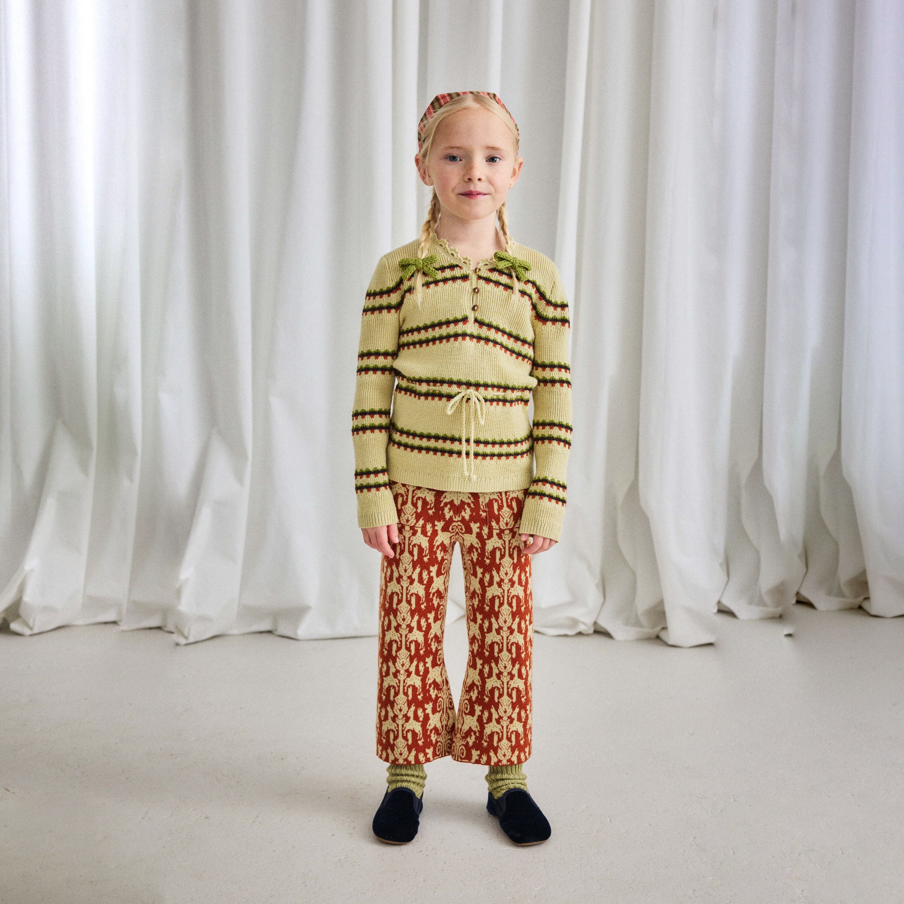 Misha & Puff-Izzy Pant Fauna Tapestry Jacquard