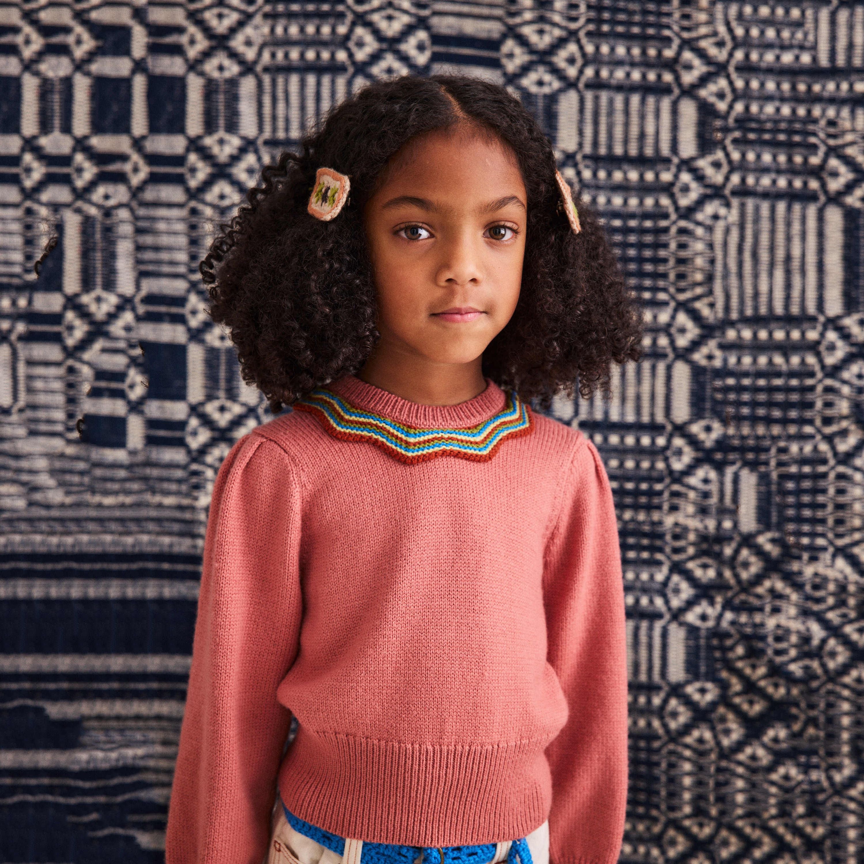 Misha & Puff-Chevron Elizabeth Pullover Rosewood