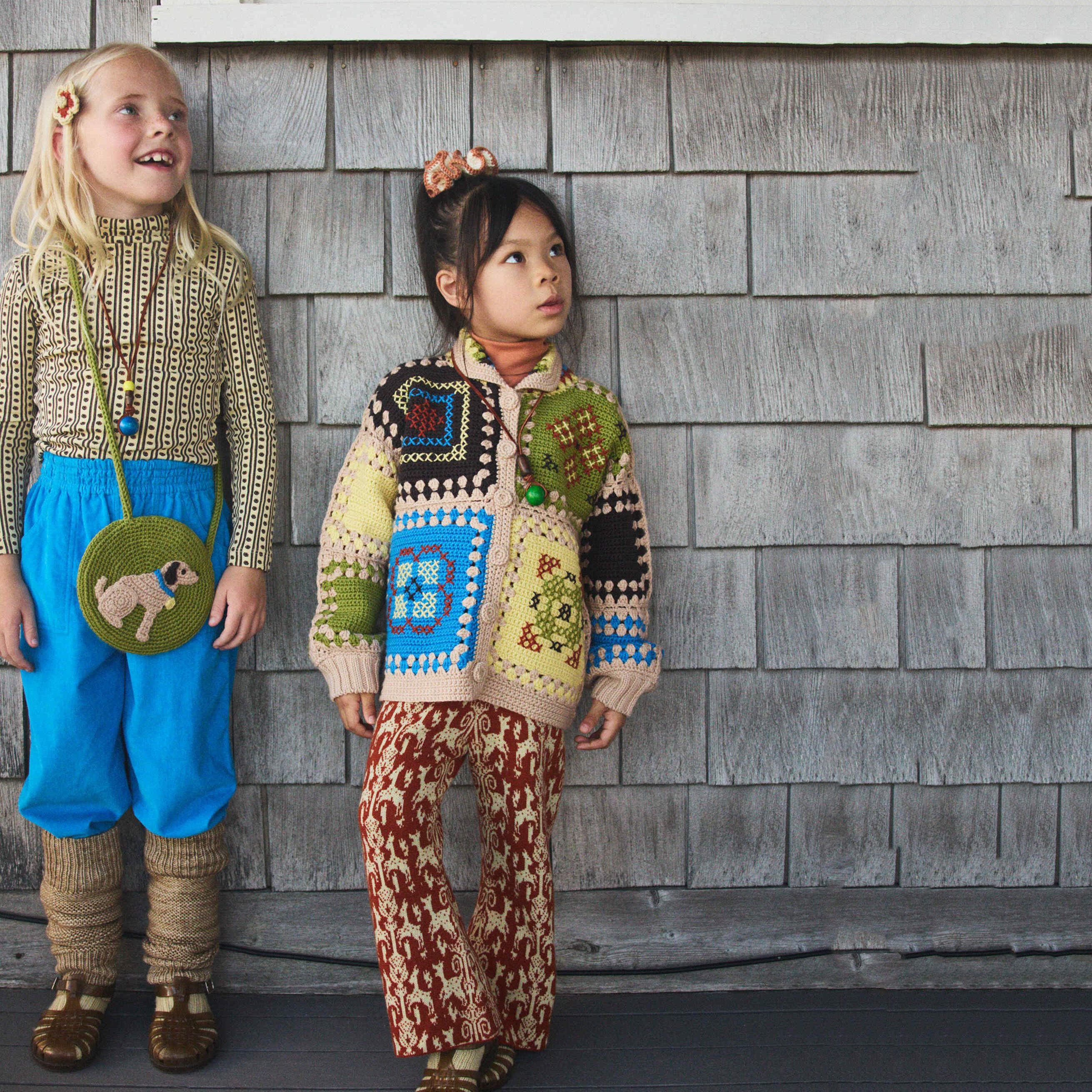 Misha & Puff-Cross Stitch Crochet Jacket Patina