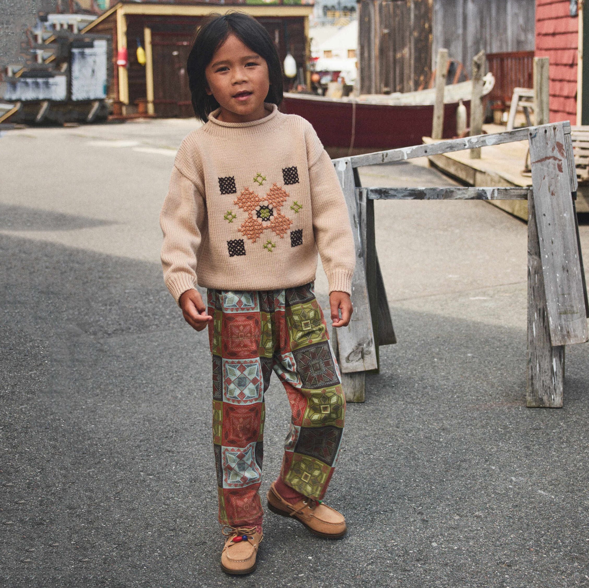 Misha & Puff-Cross Stitch Simple Sweater Patina