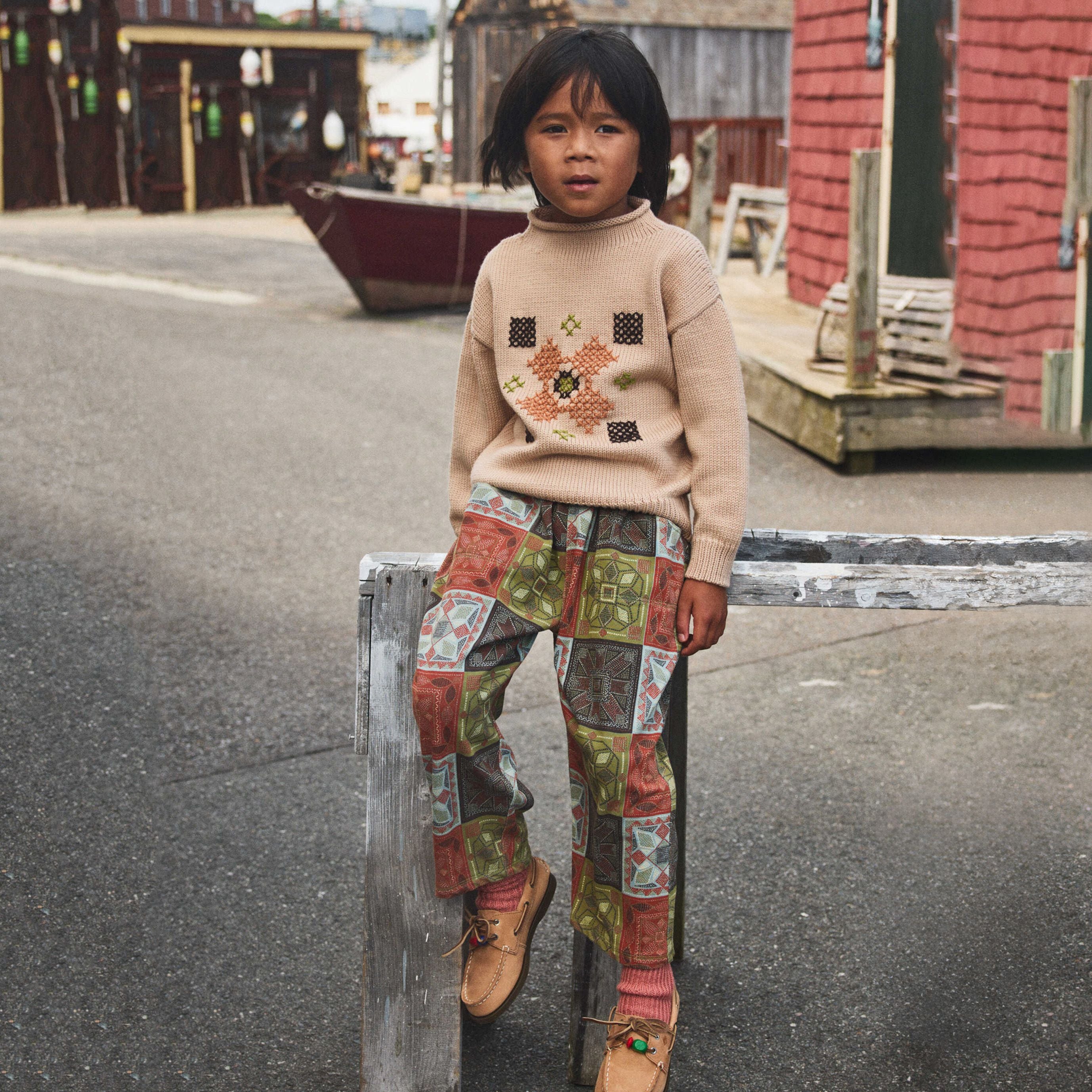 Misha & Puff-Cross Stitch Simple Sweater Patina