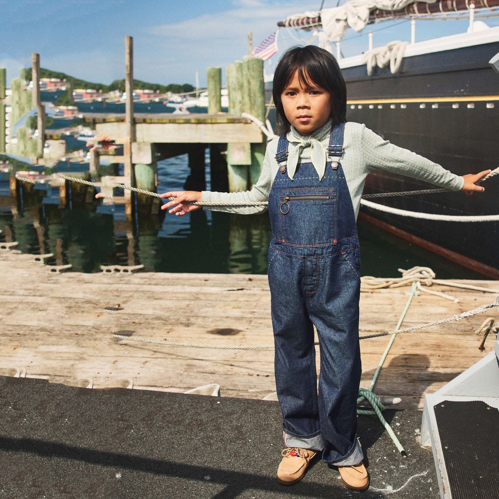 Misha & Puff-Scout Top Overcast Little House Floral