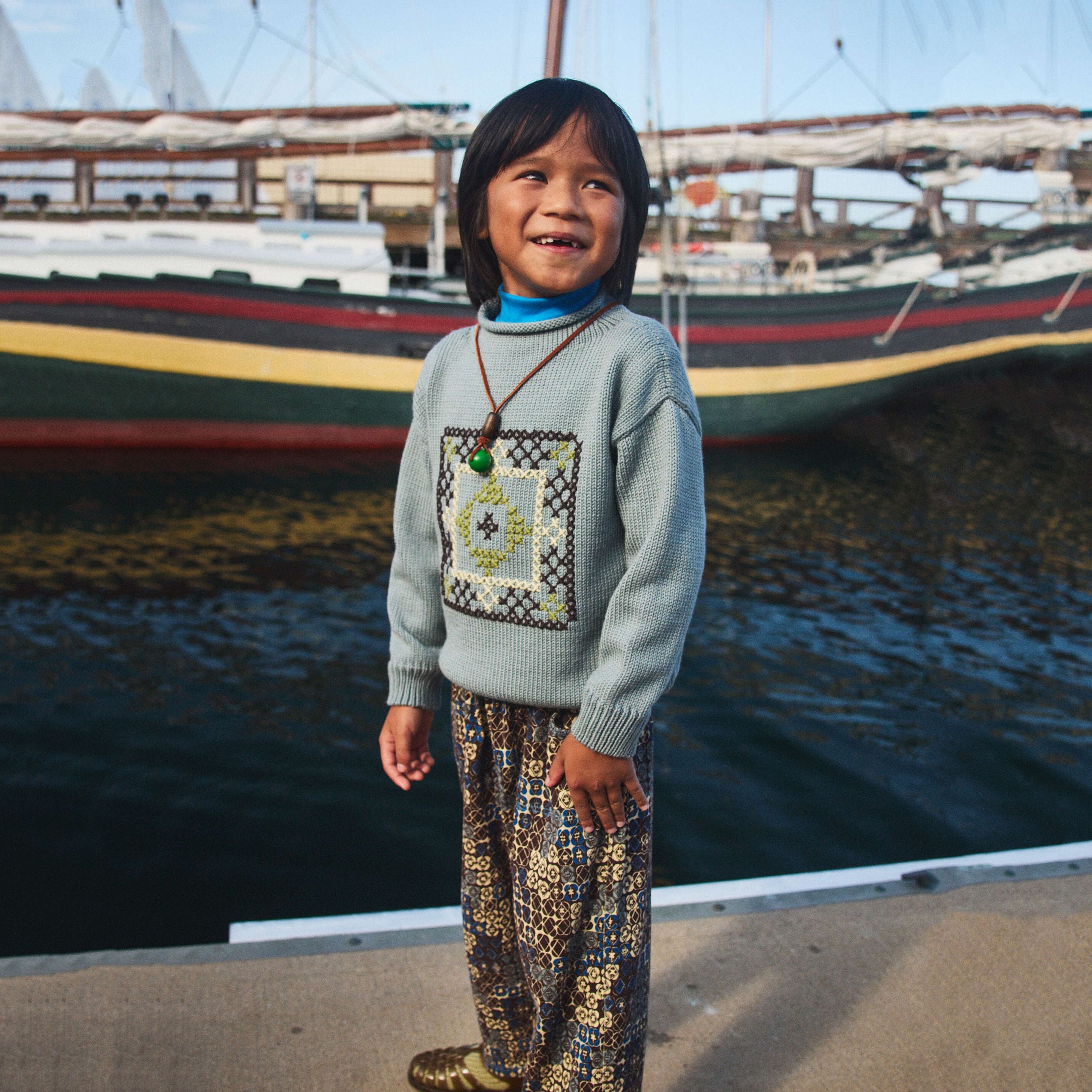 Misha & Puff-Cross Stitch Simple Sweater Overcast