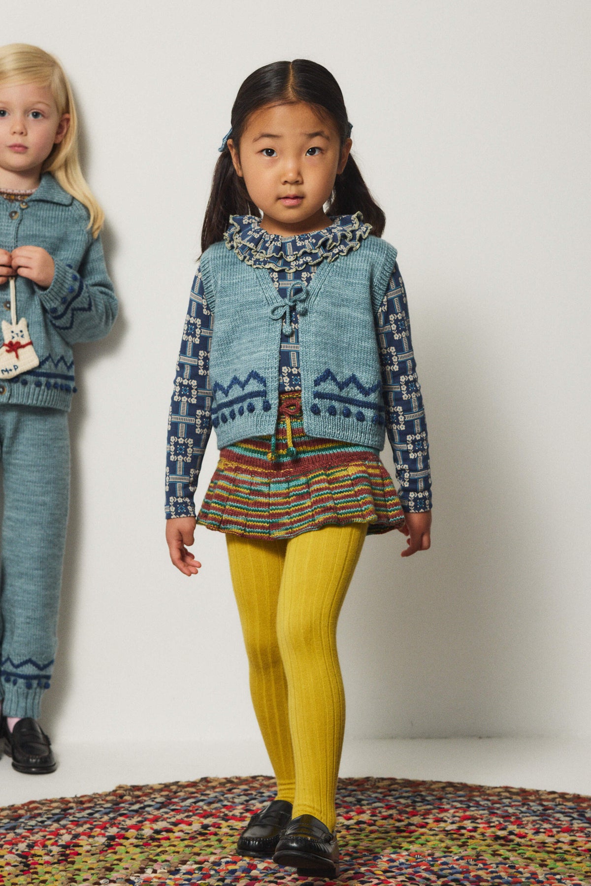 Misha & Puff-Zig Zag Vest Slate