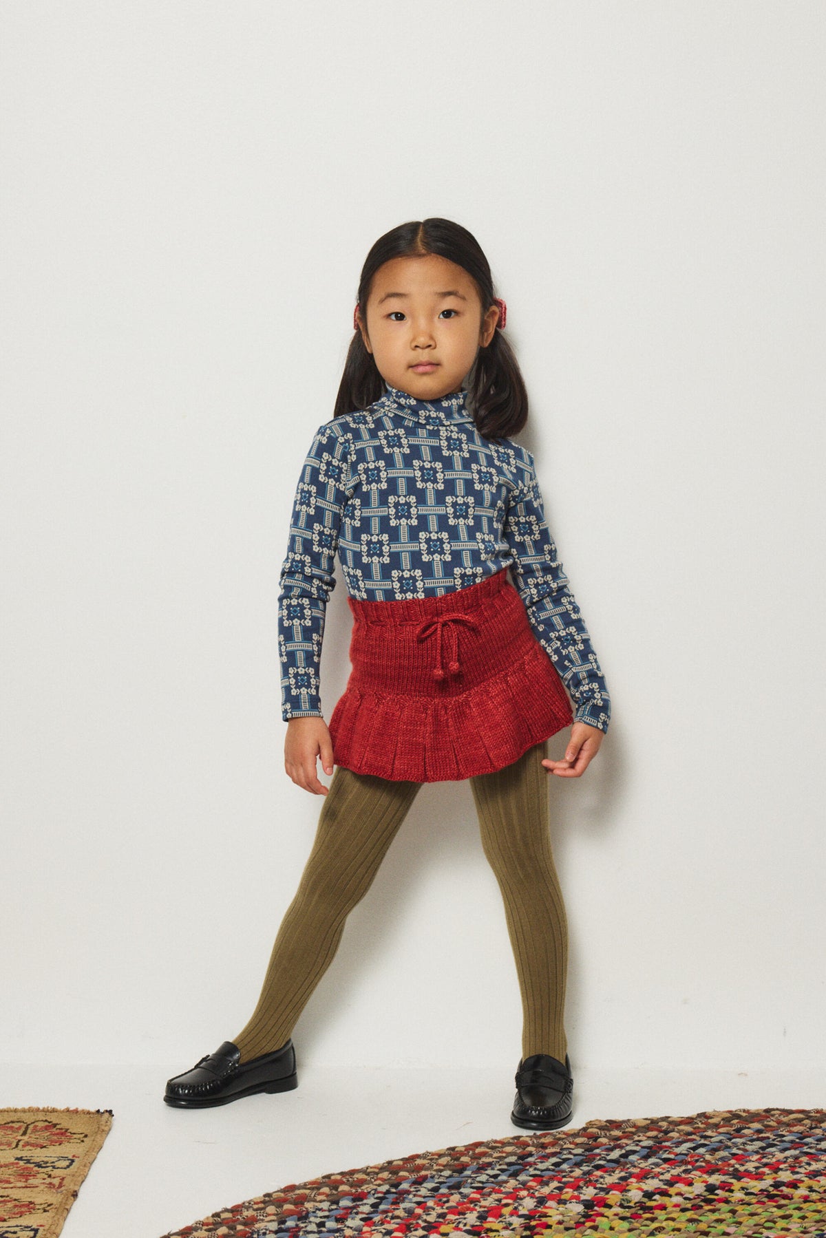 Misha & Puff-Skating Pond Skirt Garnet