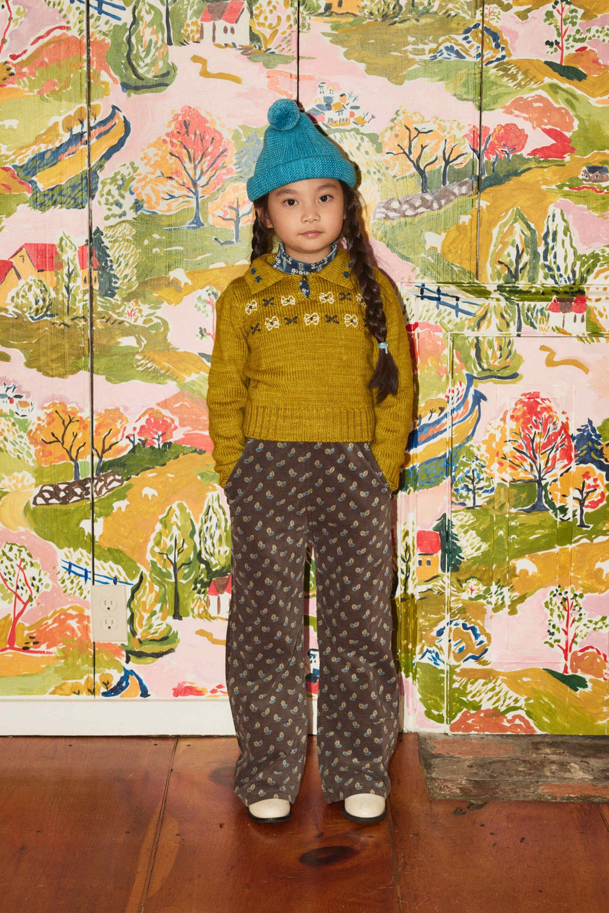 Misha & Puff-Floret Leonie Sweater Pistachio