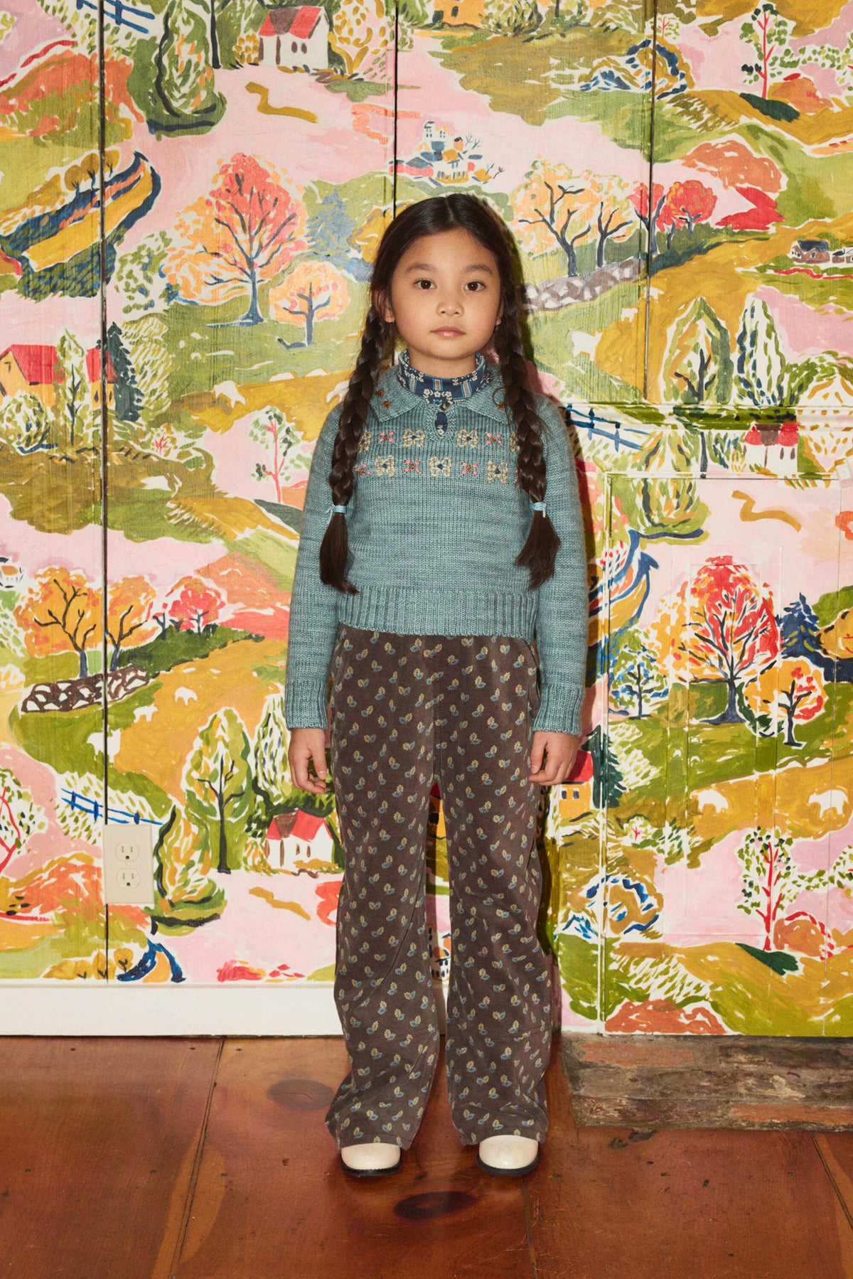 Misha & Puff-Floret Leonie Sweater Slate