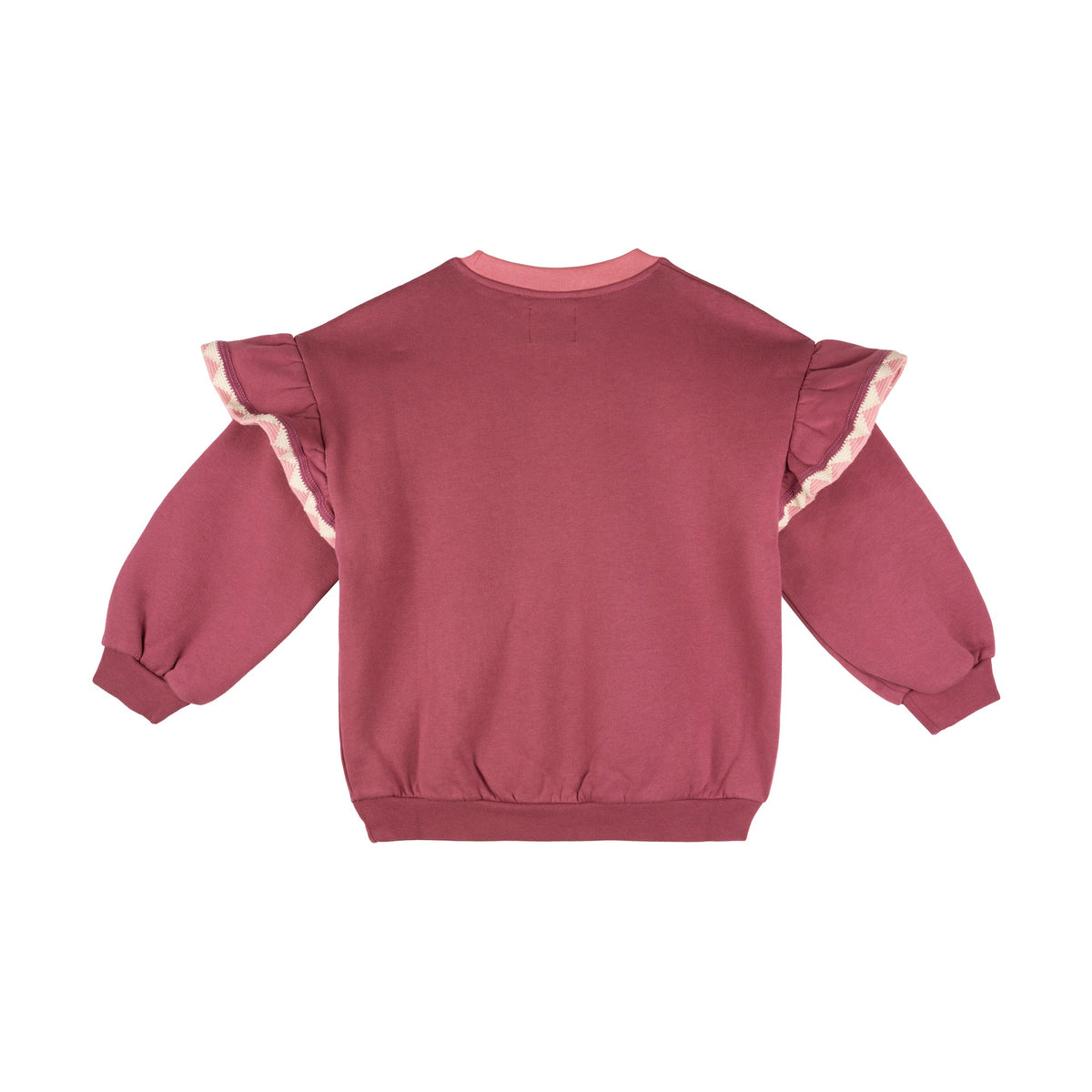 Morning Mess Therapy-Girls Poppy Sweatshirt Balloon Relaxed Fit Mauve