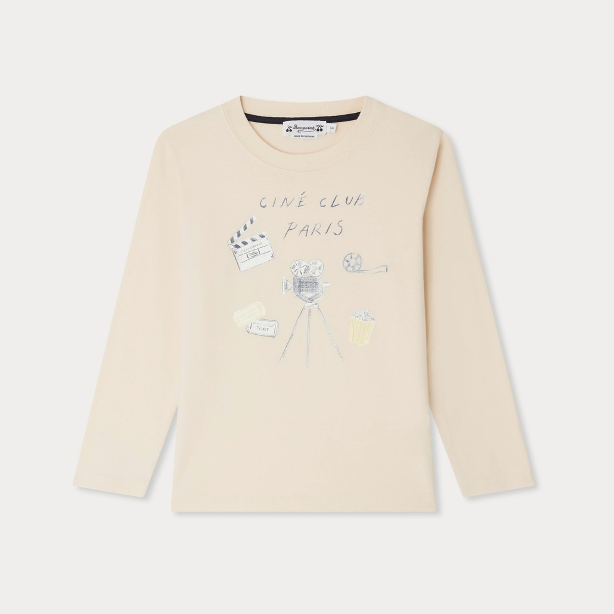 Bonpoint-T-SHIRT TADDA UPB VANILLE