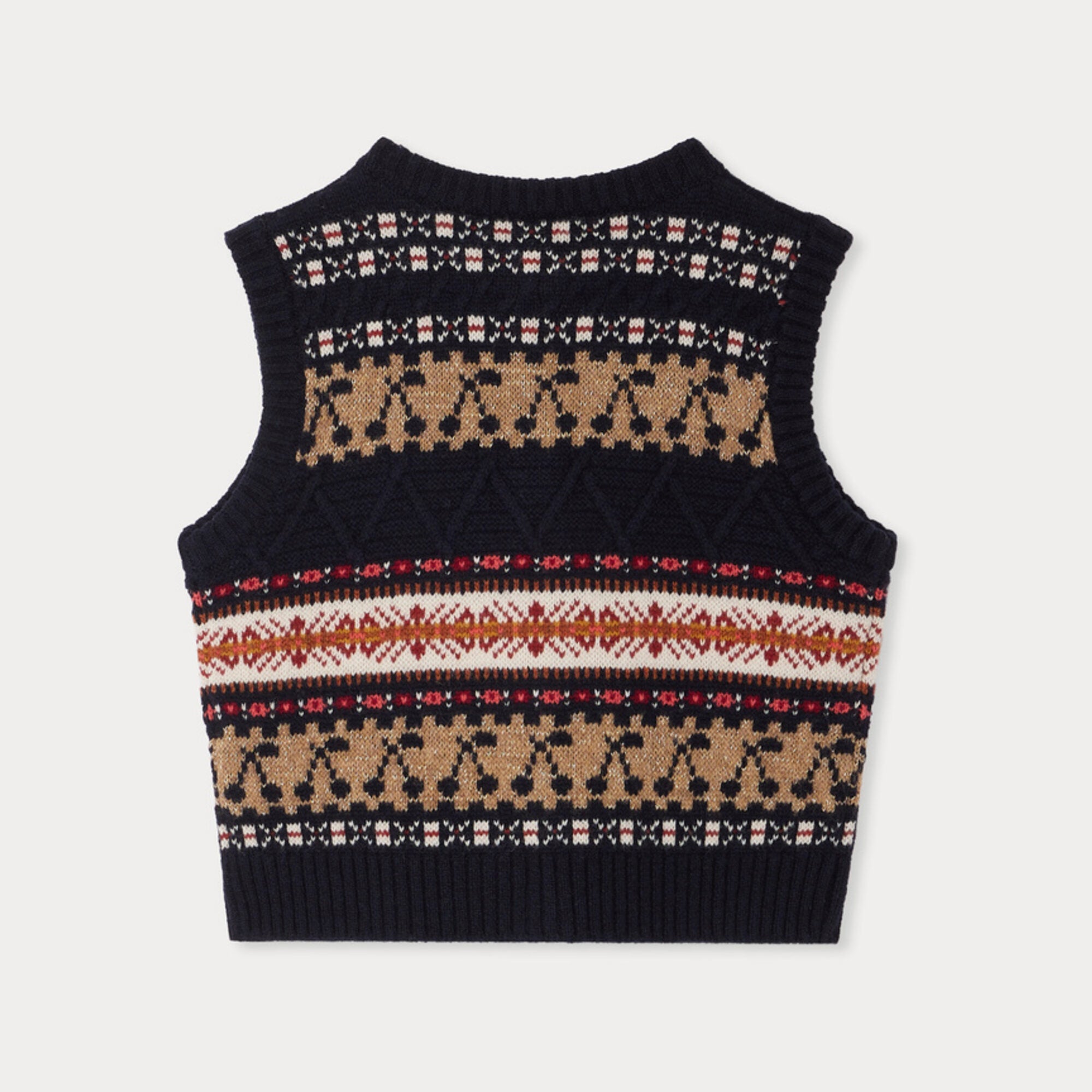 Bonpoint-Janou sleeveless wool cardigan