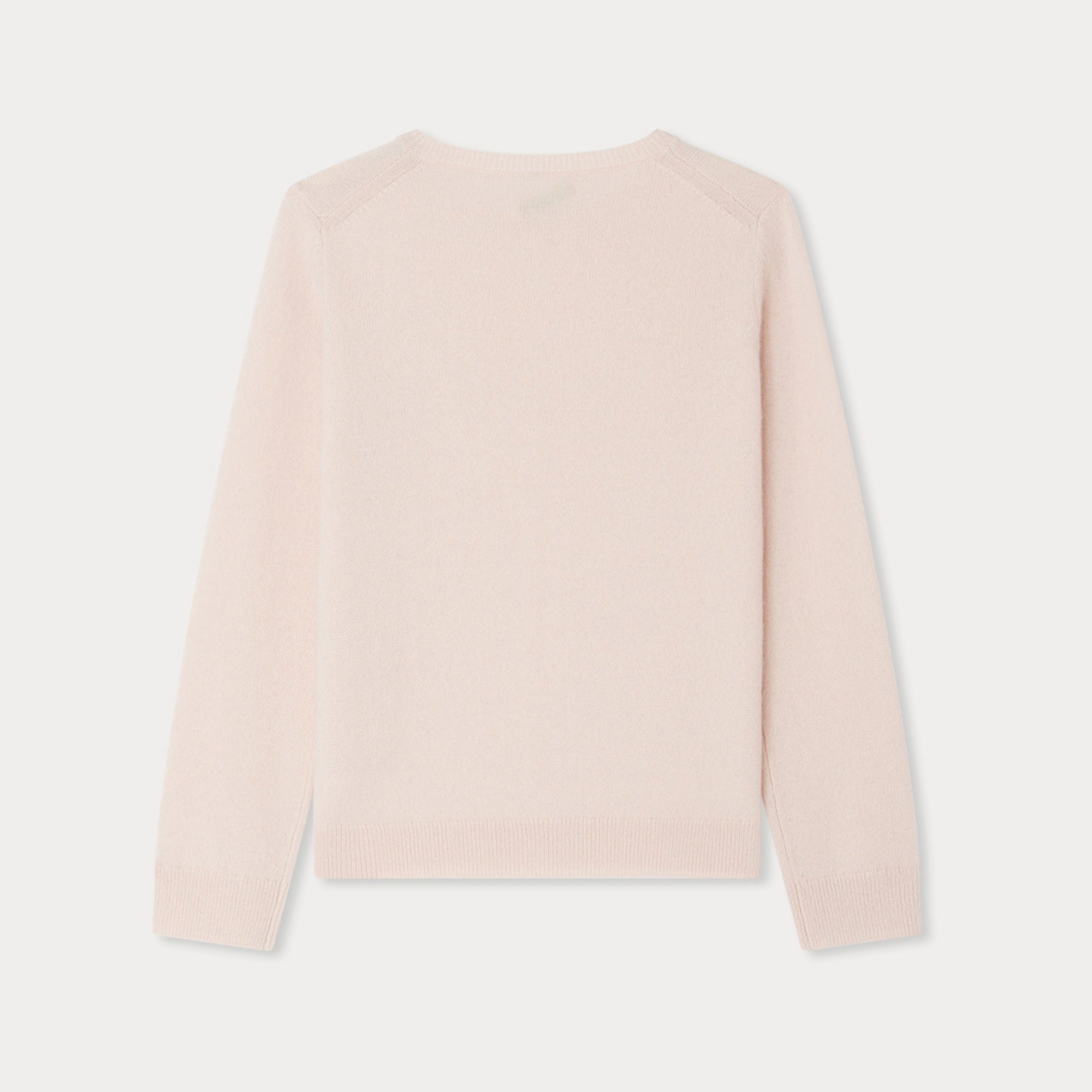 Bonpoint-Jaana cashmere sweater in pink with cherry embroidery