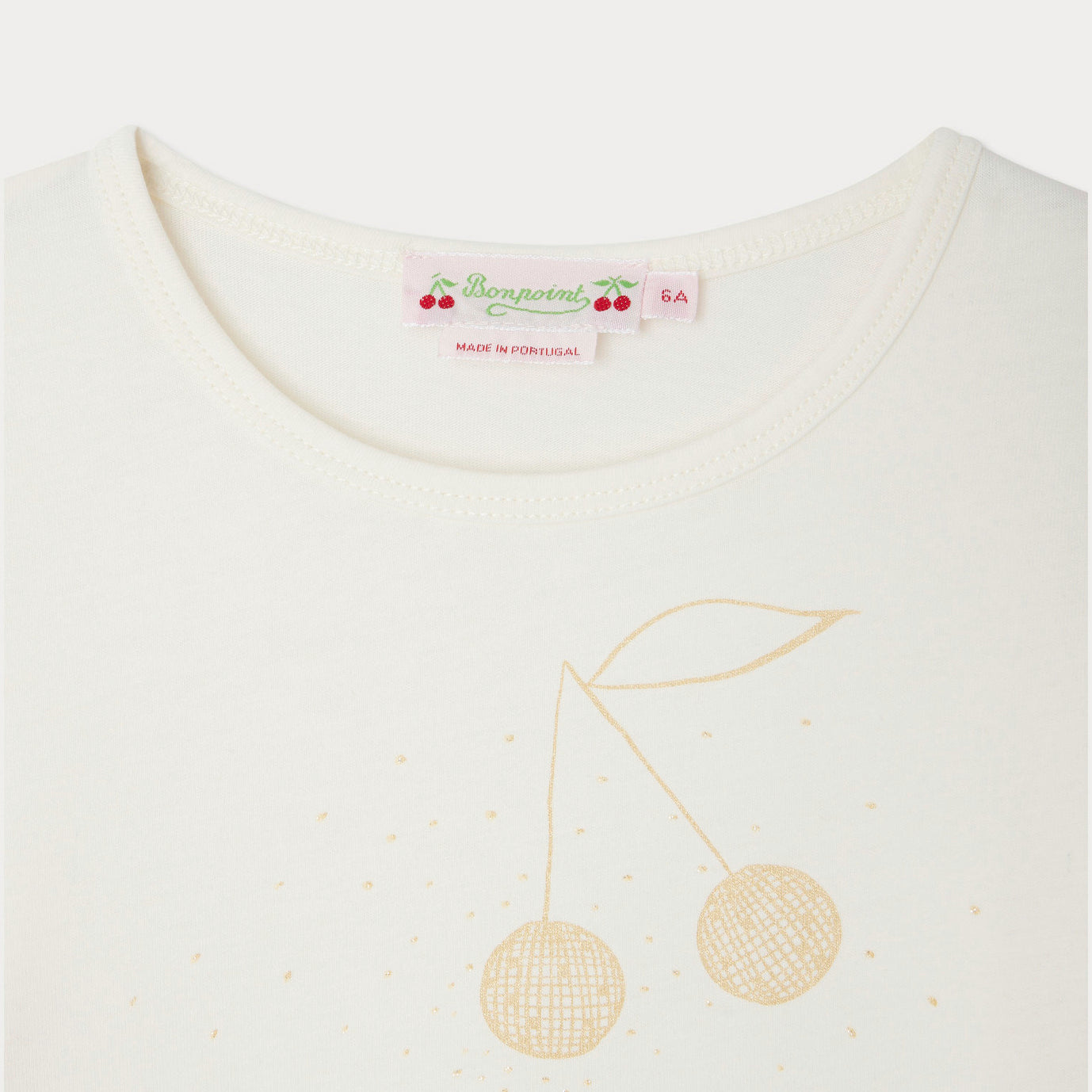 Bonpoint-T-SHIRT TIDJIANE UPB BLANC LAIT