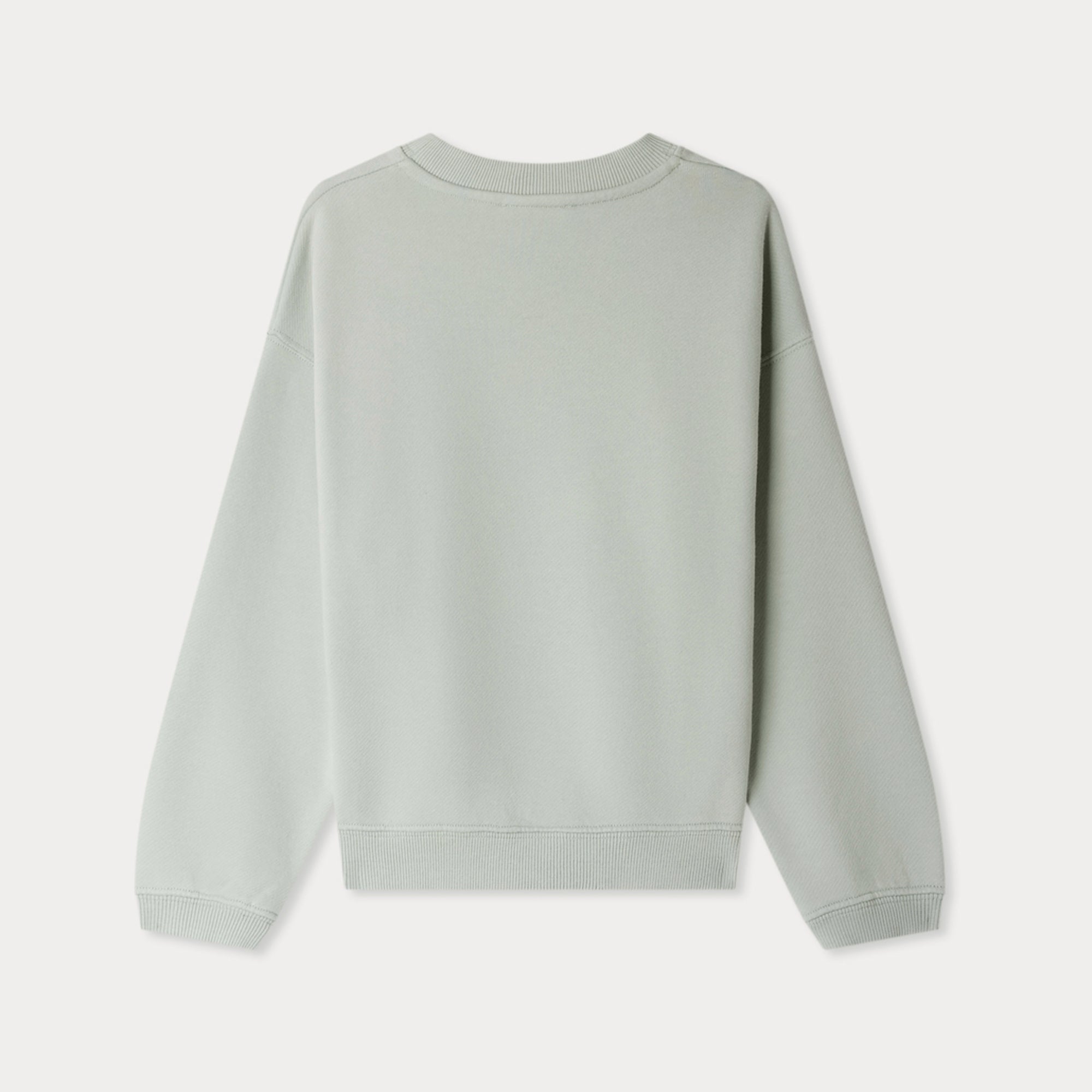 Bonpoint-Tonino sweatshirt with Bonpoint Heritage logo embroidery in green organic cotton