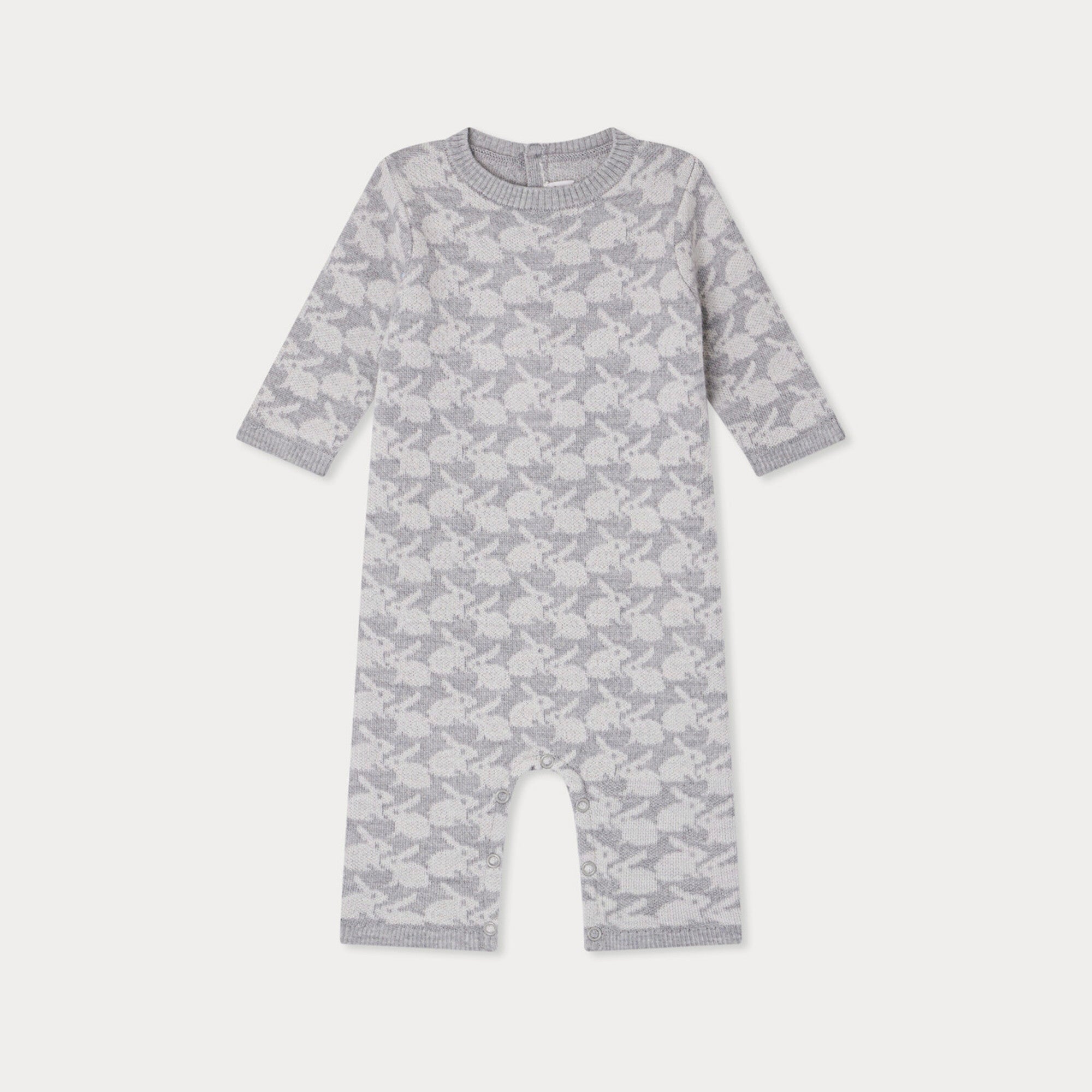 Bonpoint-Tilouana jumpsuit with wool rabbits
