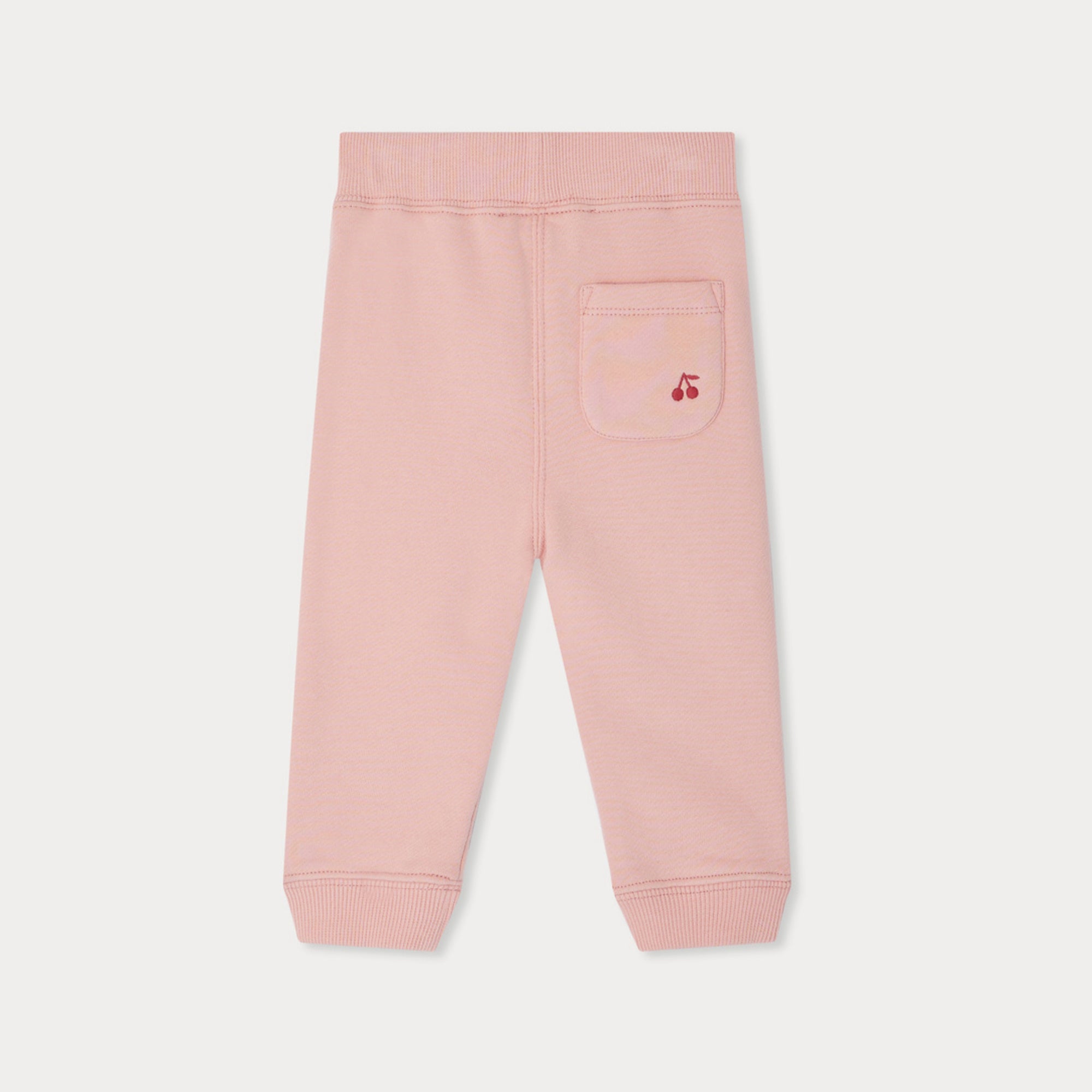 Bonpoint-Bambo jogging pants with Liberty fabric drawstring in organic cotton