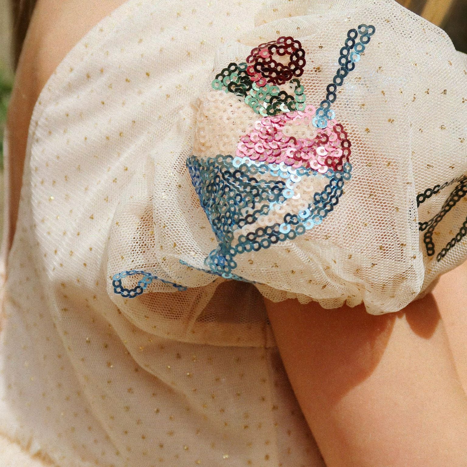 Konges Sløjd-Girl Yvonne Puff Dress Gelato