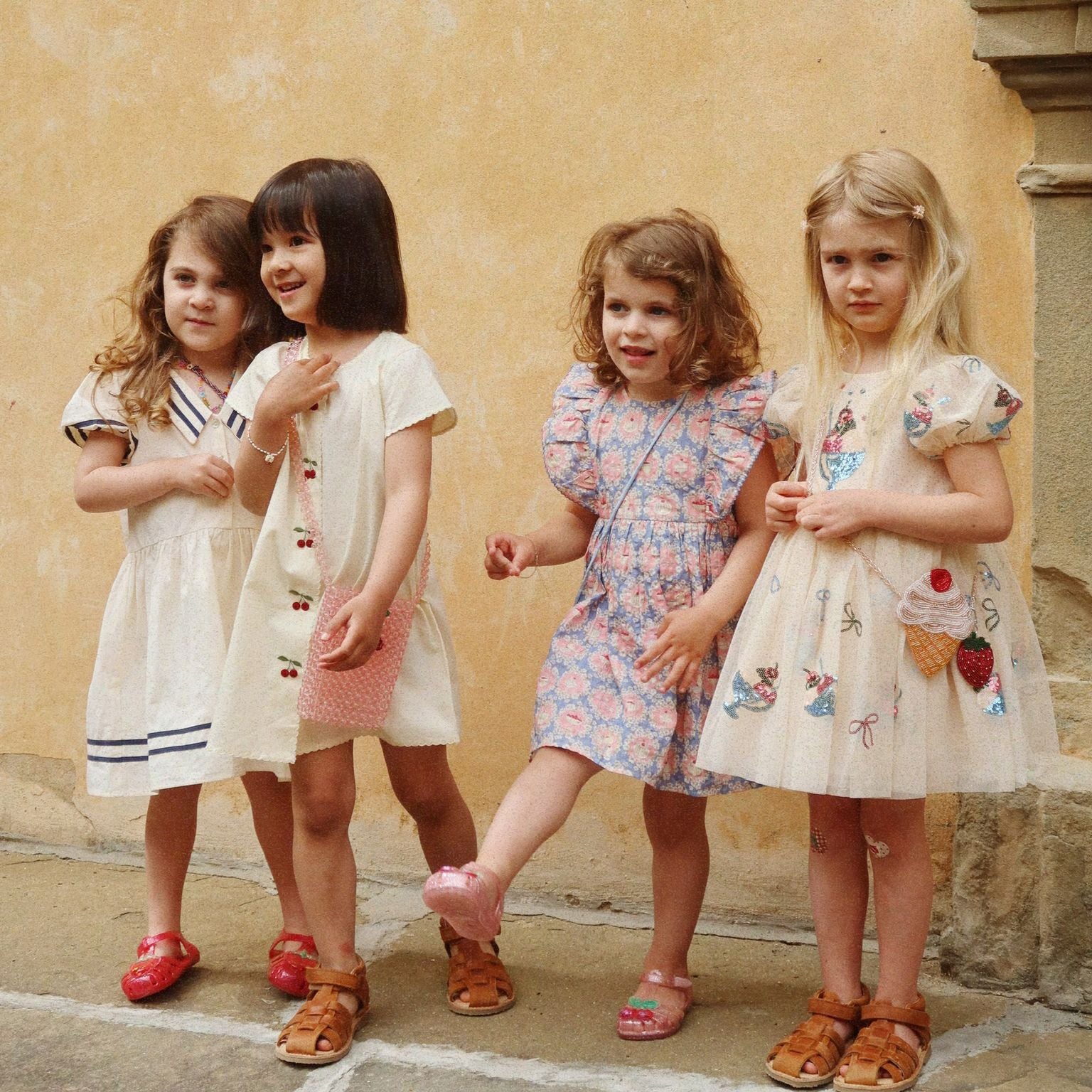 Konges Sløjd-Girl Yvonne Puff Dress Gelato