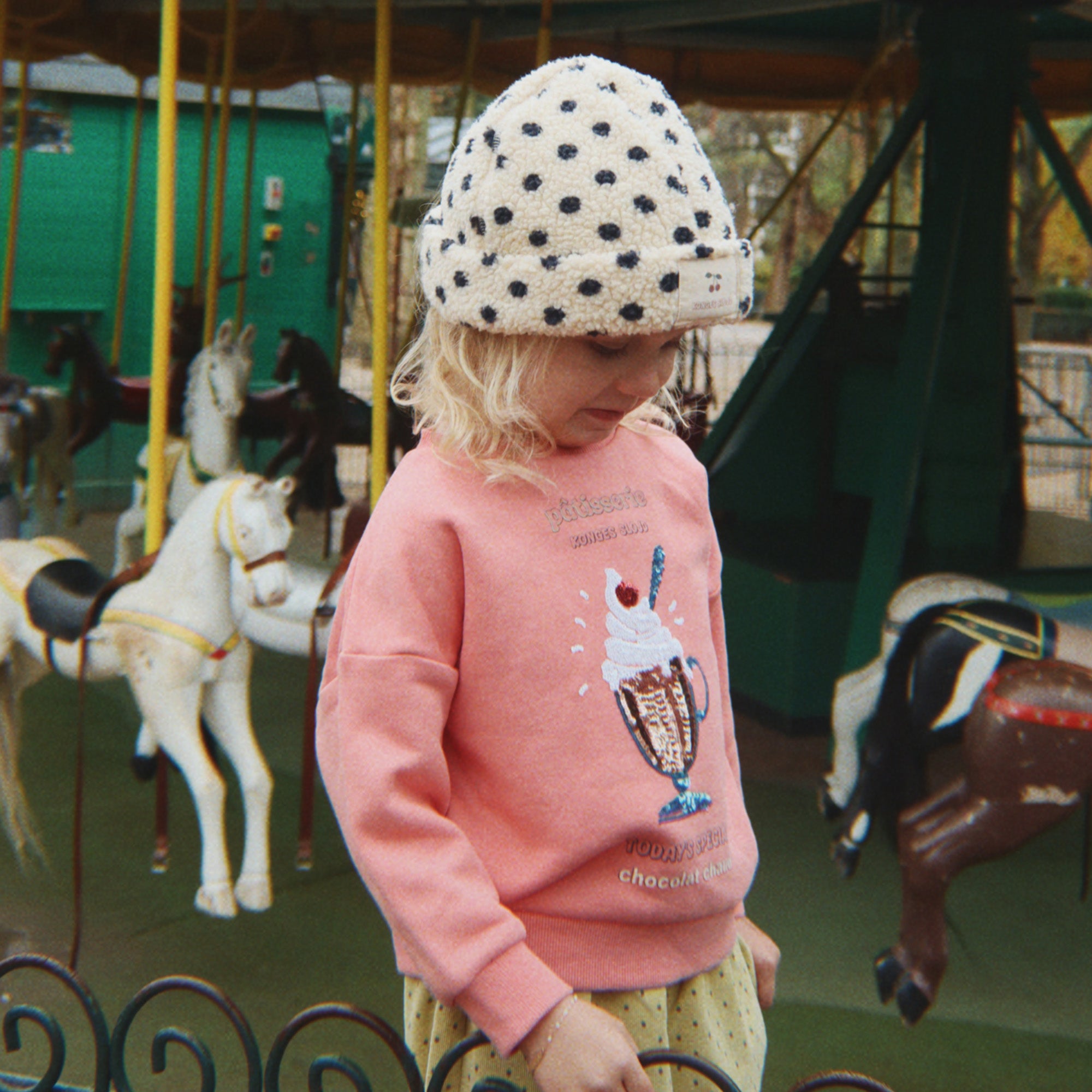 Konges Sløjd-Lou Sequin Sweat Shirt Gots Peach Blossom