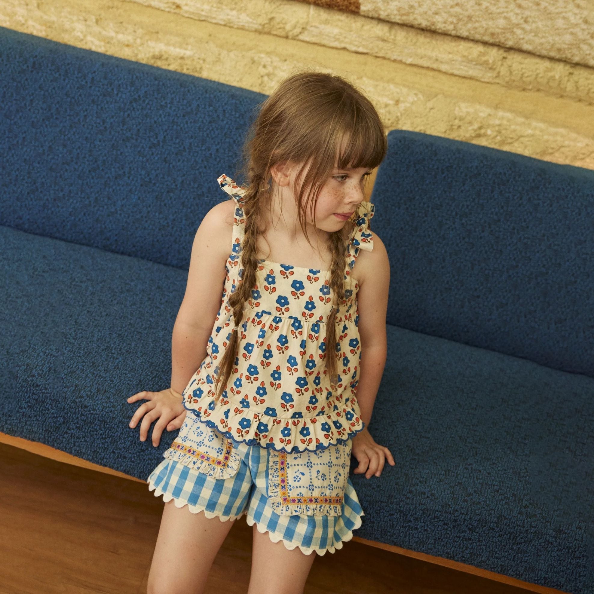 Hello Simone-Girls Talitha Short Ibiza Blue