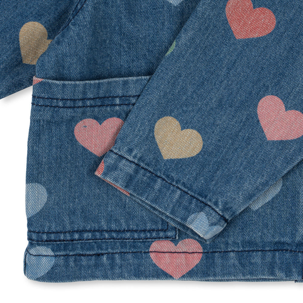 Konges Sløjd-Girls Magot Denim Shirt Gots Bon Coeur Colore