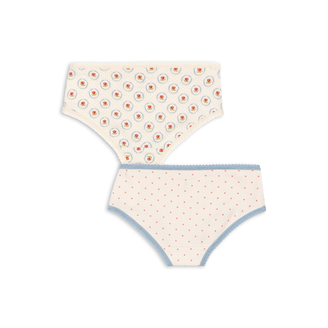 Konges Sløjd-Girl Basic 2 Pack Girl Underpants Gots Pirouette Dot/Mirage