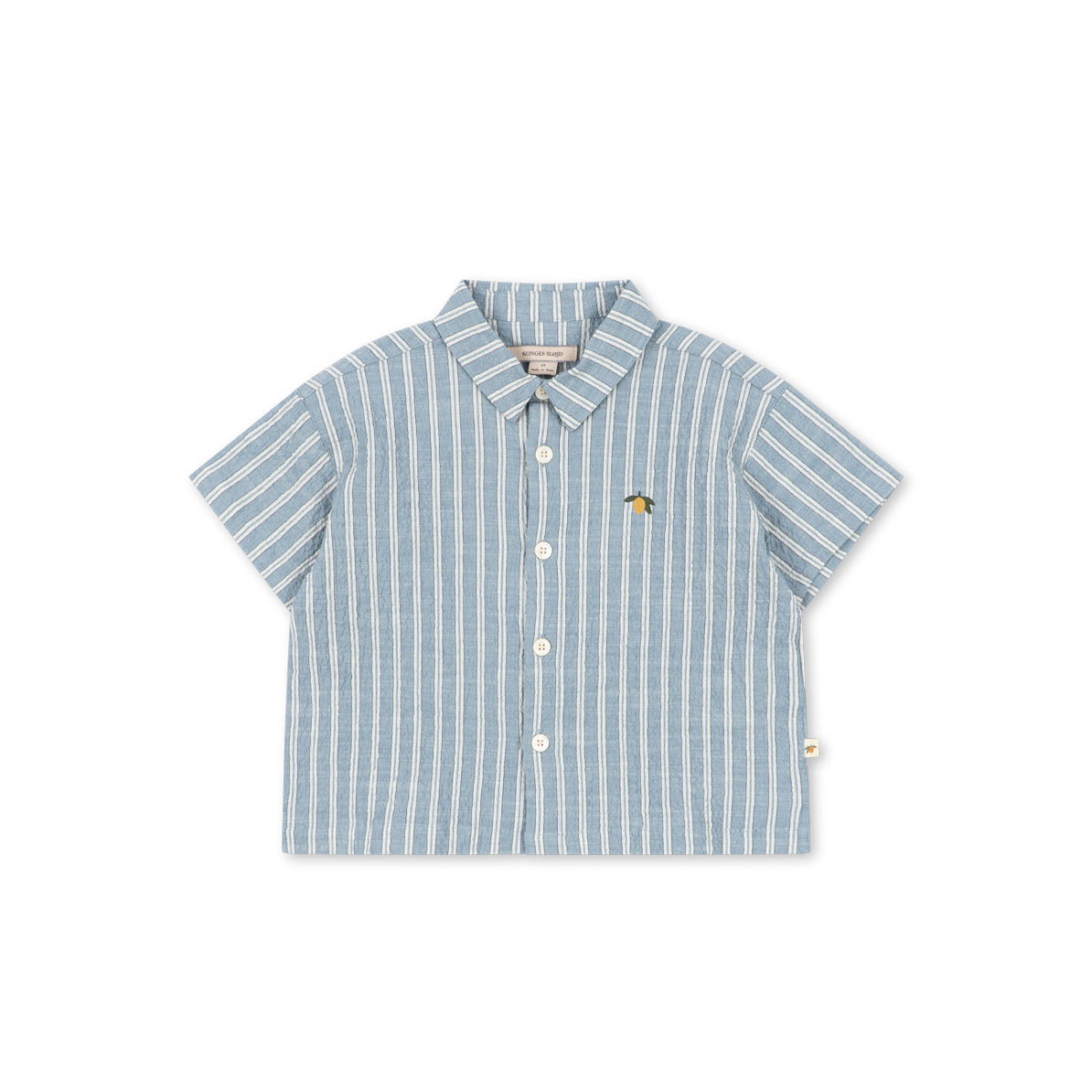 Konges Sløjd-Boy Elliot Ss Shirt Gots Trio Bleu Stripe