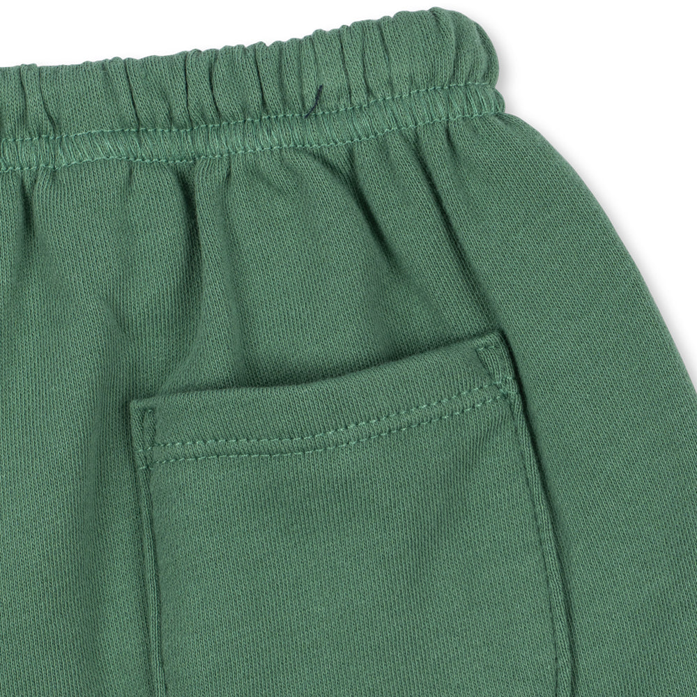 Konges Sløjd-Unisex Spotty Sweat Shorts Gots Dark Ivy