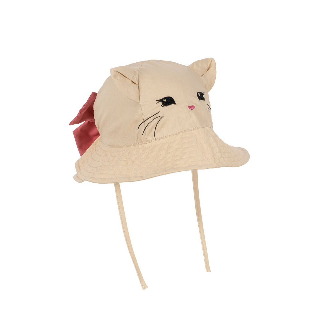 Konges Sløjd-Girl Verbena Bow Kitty Sun Hat Creme Brulee