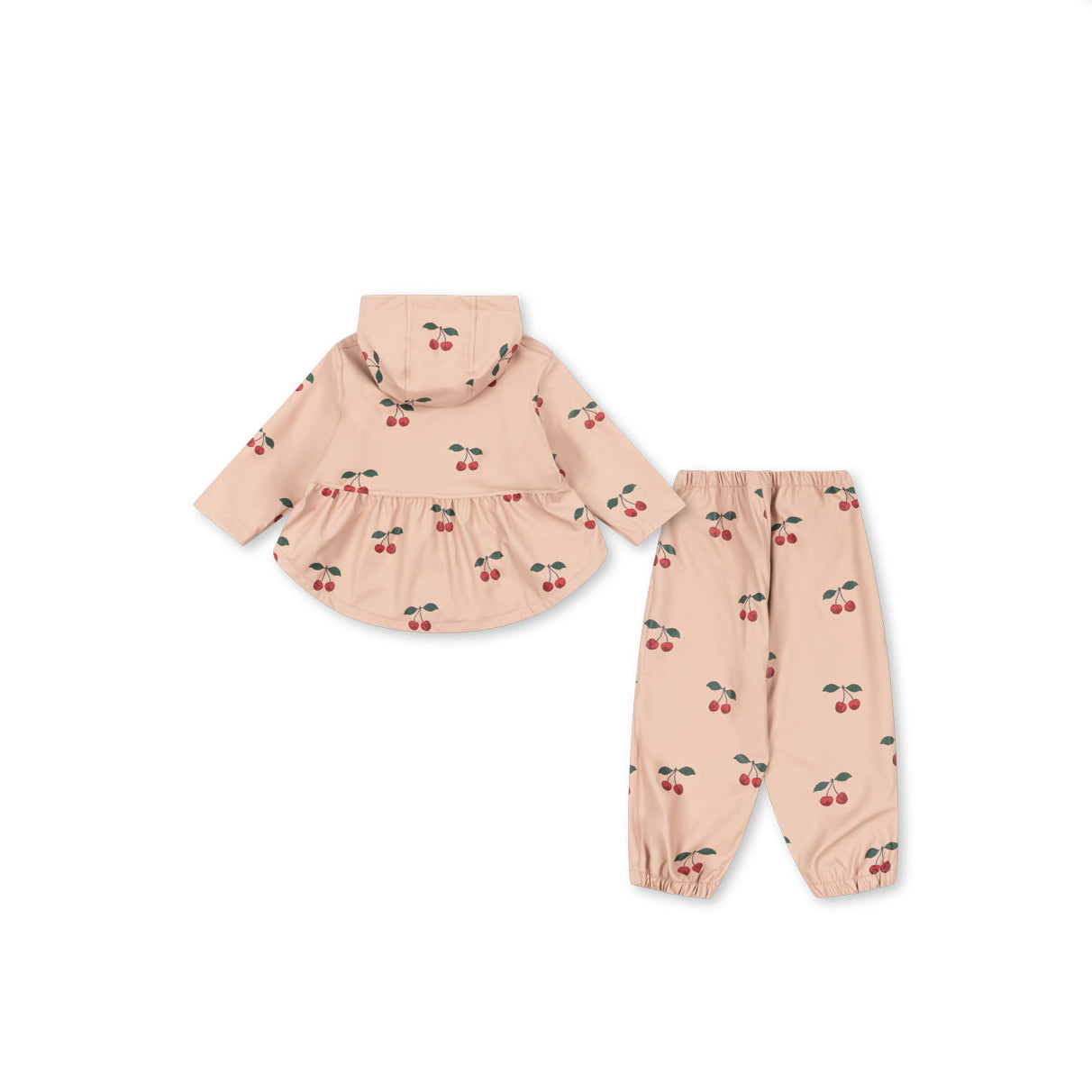Konges Sløjd-Girls Faire Rain Set Ma Grande Cerise Blush