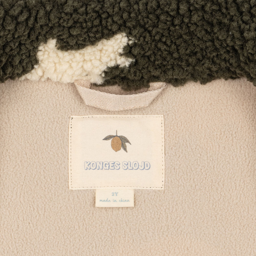 Konges Sløjd-Jody Teddy Jacket Grs Dino Silhouette