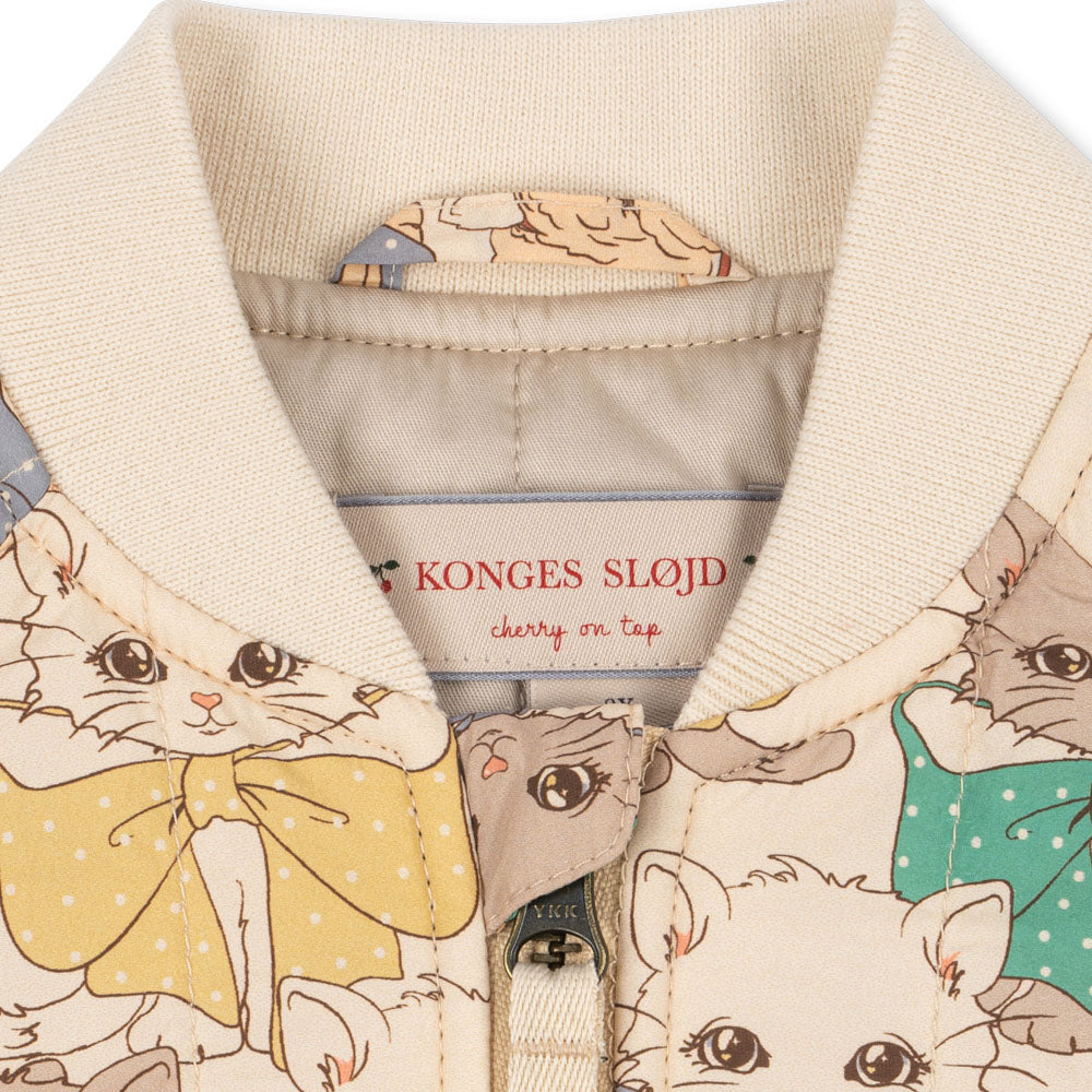 Konges Sløjd-Girls Juno Printed Bomber Jacket Like Cats And Dogs