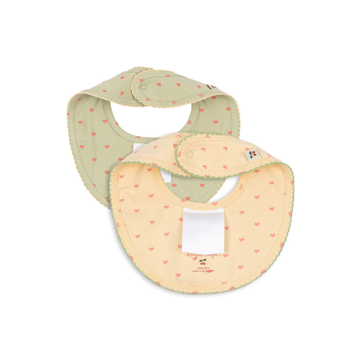 Konges Sløjd-Basic 2 Pack Bibs Coeur Golden/Coeur Lint