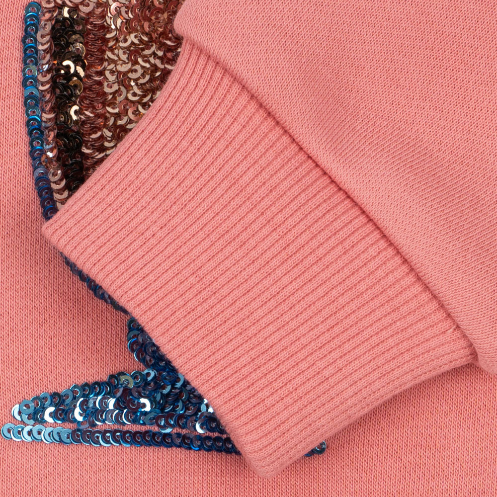 Konges Sløjd-Lou Sequin Sweat Shirt Gots Peach Blossom