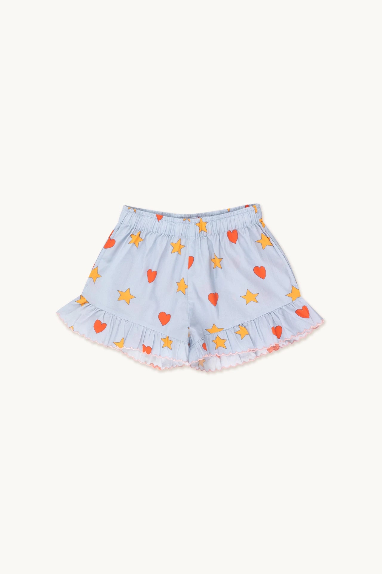 HEARTS STARS SHORT-sky grey
