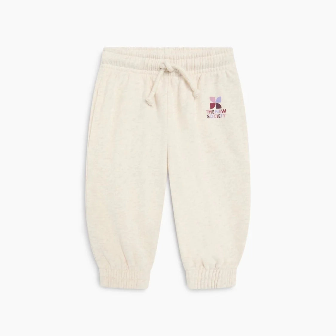 The New Society-TNS Logo Baby Jogging Whisper White Melange