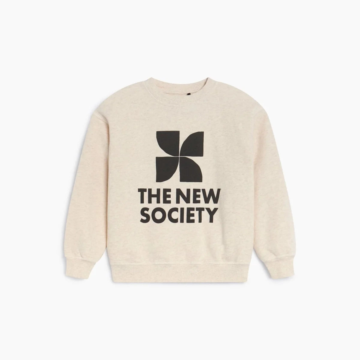 The New Society-Kids TNS Logo Sweatshirt Whisper White Melange